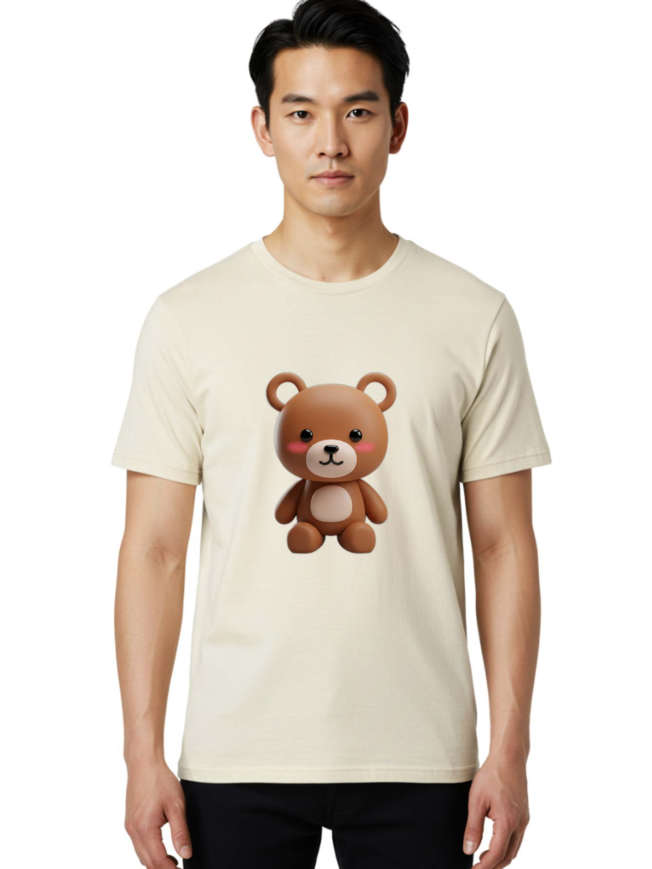 Teddy-Bear Men'S Graphic Tee, 100% Cotton, Comfortable Casual Summer Wear, Machine Washable, Vintage Camera, Old Camera, Antique Camera, Black Camera, Classic Photography, Photography Equipment, Nostalgic Device, Film Camera, Camera Art Bal475