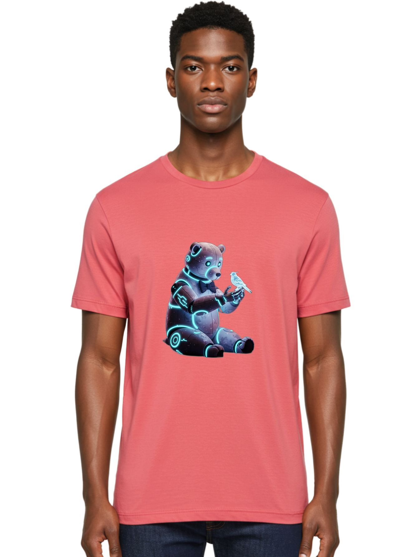 Teddy-Bot-1 Men'S Graphic Tee, 100% Cotton, Comfortable Casual Summer Wear, Machine Washable, Vintage Camera, Old Camera, Antique Camera, Black Camera, Classic Photography, Photography Equipment, Nostalgic Device, Film Camera, Camera Art Bal476