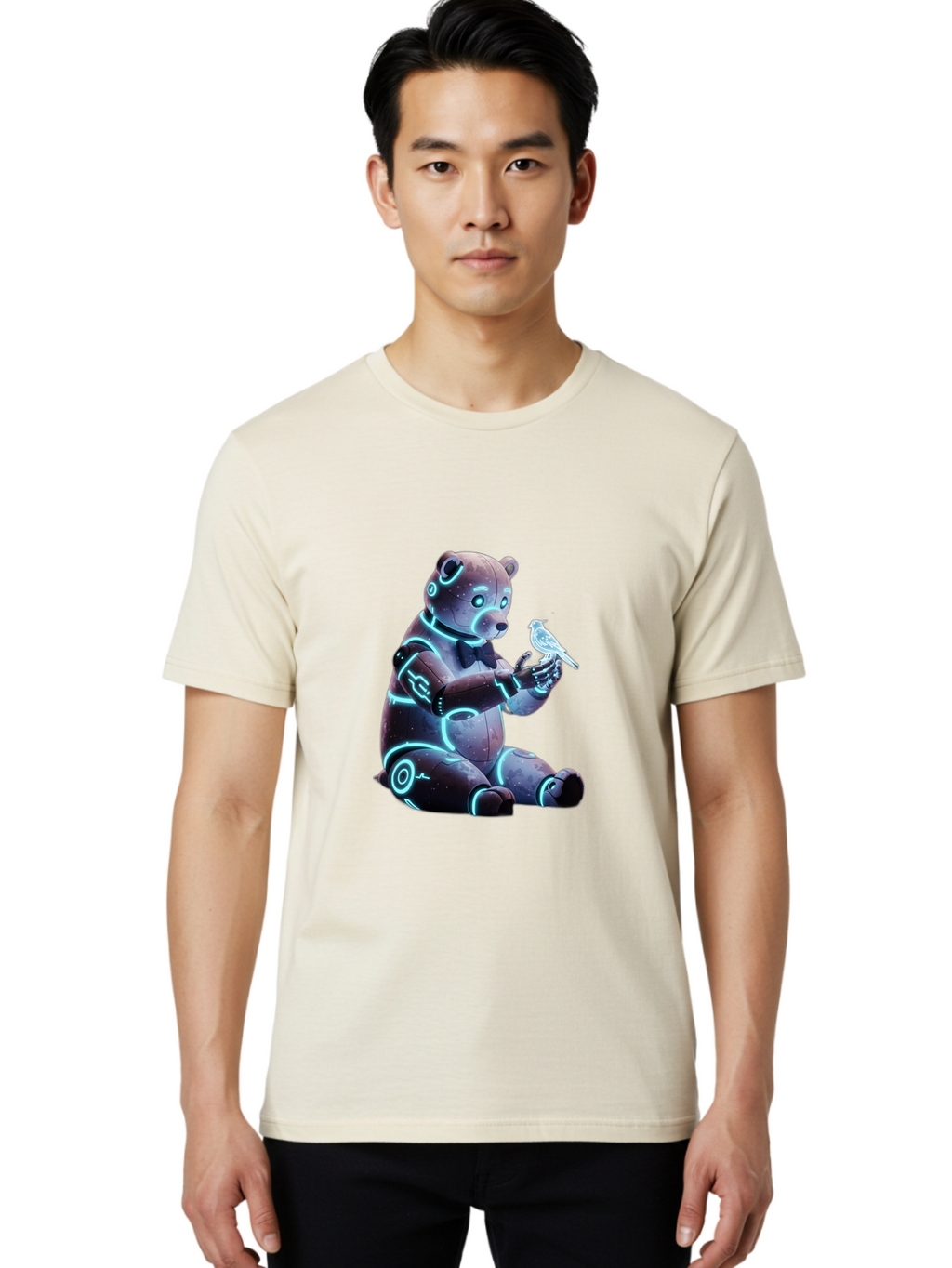 Teddy-Bot-1 Men'S Graphic Tee, 100% Cotton, Comfortable Casual Summer Wear, Machine Washable, Vintage Camera, Old Camera, Antique Camera, Black Camera, Classic Photography, Photography Equipment, Nostalgic Device, Film Camera, Camera Art Bal476