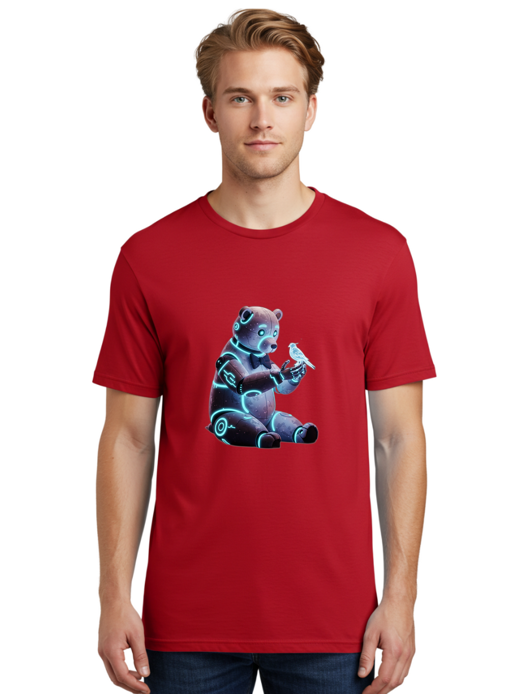 Teddy-Bot-1 Men'S Graphic Tee, 100% Cotton, Comfortable Casual Summer Wear, Machine Washable, Vintage Camera, Old Camera, Antique Camera, Black Camera, Classic Photography, Photography Equipment, Nostalgic Device, Film Camera, Camera Art Bal476