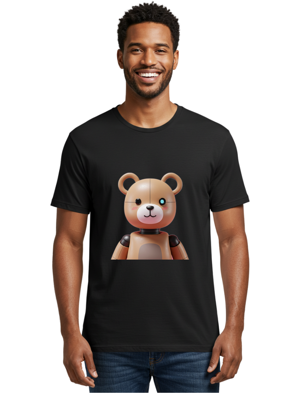Teddy-Bot Men'S Graphic Tee, 100% Cotton, Comfortable Casual Summer Wear, Machine Washable, Vintage Camera, Old Camera, Antique Camera, Black Camera, Classic Photography, Photography Equipment, Nostalgic Device, Film Camera, Camera Art Bal477