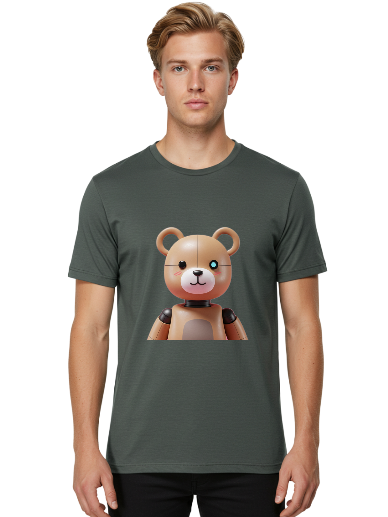 Teddy-Bot Men'S Graphic Tee, 100% Cotton, Comfortable Casual Summer Wear, Machine Washable, Vintage Camera, Old Camera, Antique Camera, Black Camera, Classic Photography, Photography Equipment, Nostalgic Device, Film Camera, Camera Art Bal477