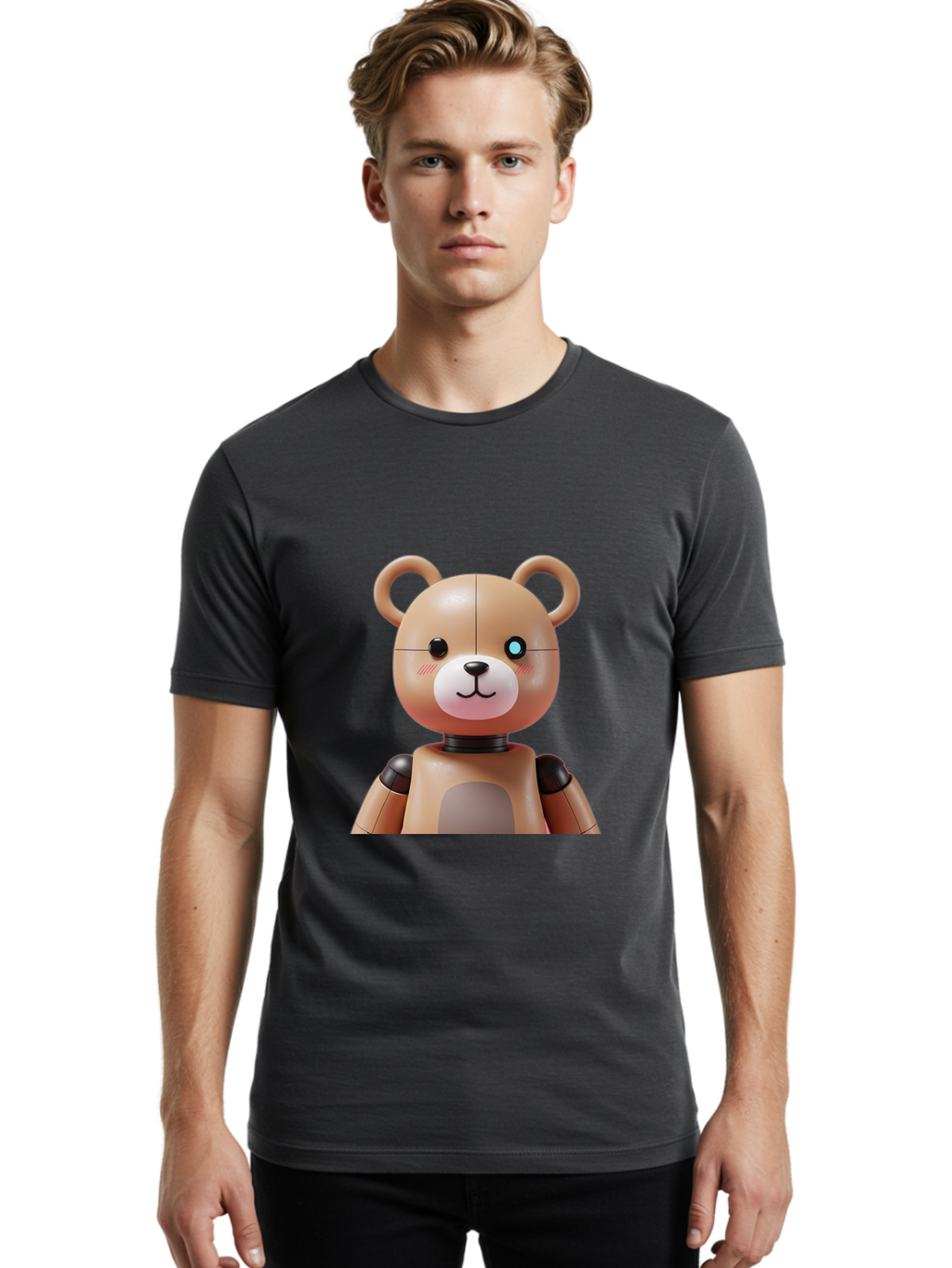 Teddy-Bot Men'S Graphic Tee, 100% Cotton, Comfortable Casual Summer Wear, Machine Washable, Vintage Camera, Old Camera, Antique Camera, Black Camera, Classic Photography, Photography Equipment, Nostalgic Device, Film Camera, Camera Art Bal477