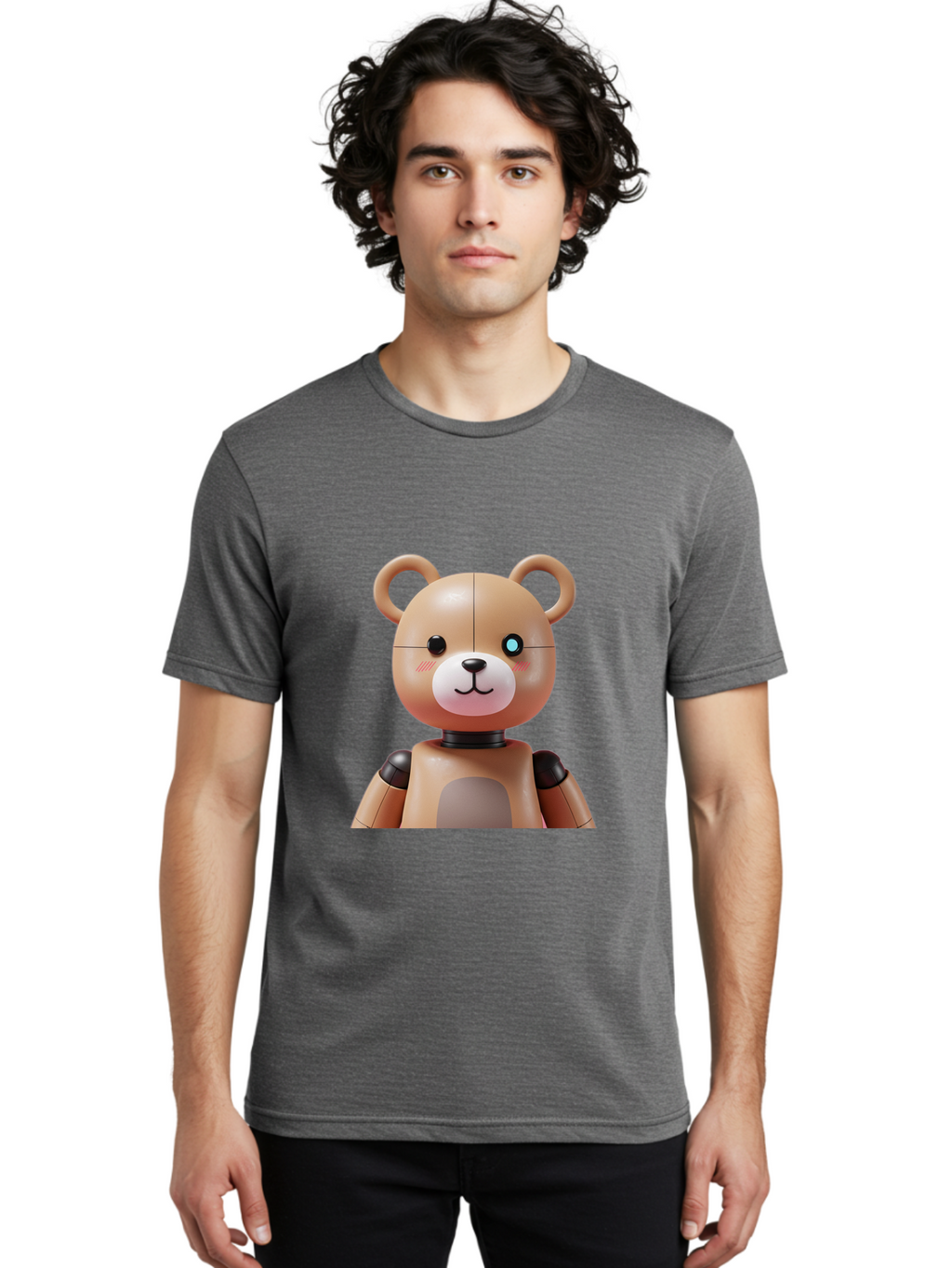 Teddy-Bot Men'S Graphic Tee, 100% Cotton, Comfortable Casual Summer Wear, Machine Washable, Vintage Camera, Old Camera, Antique Camera, Black Camera, Classic Photography, Photography Equipment, Nostalgic Device, Film Camera, Camera Art Bal477