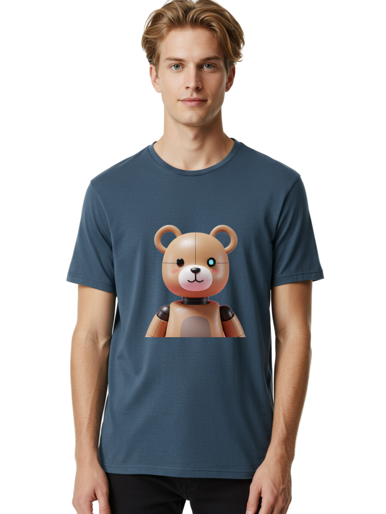 Teddy-Bot Men'S Graphic Tee, 100% Cotton, Comfortable Casual Summer Wear, Machine Washable, Vintage Camera, Old Camera, Antique Camera, Black Camera, Classic Photography, Photography Equipment, Nostalgic Device, Film Camera, Camera Art Bal477