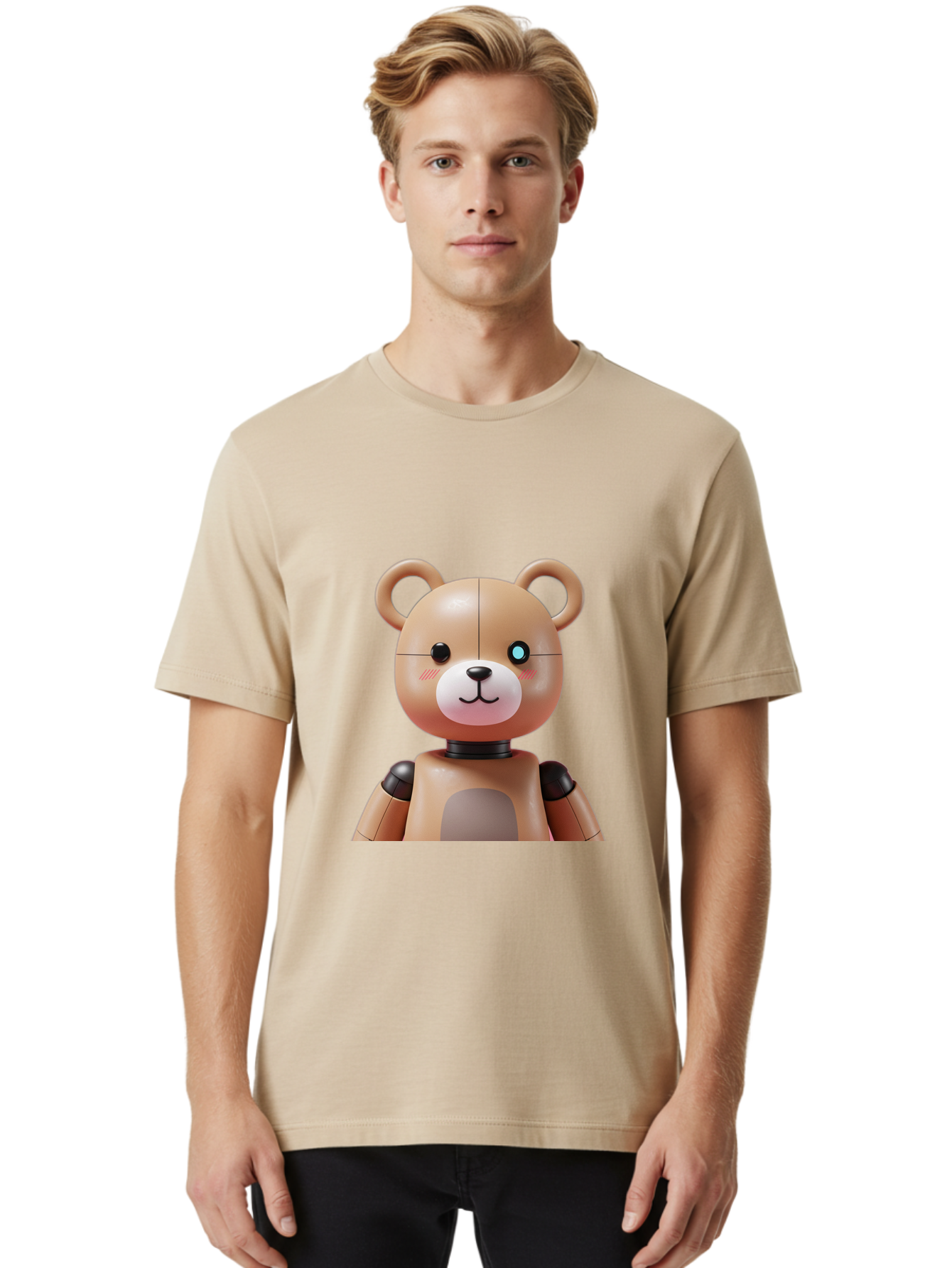 Teddy-Bot Men'S Graphic Tee, 100% Cotton, Comfortable Casual Summer Wear, Machine Washable, Vintage Camera, Old Camera, Antique Camera, Black Camera, Classic Photography, Photography Equipment, Nostalgic Device, Film Camera, Camera Art Bal477
