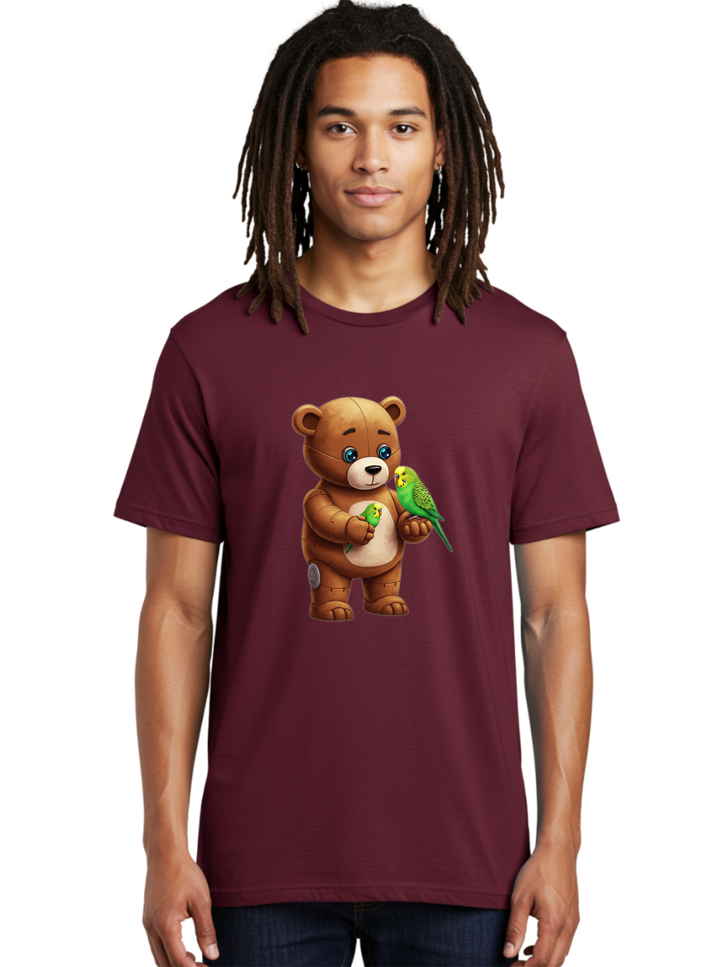 Teddy-With-Budgies Men'S Graphic Tee, 100% Cotton, Comfortable Casual Summer Wear, Machine Washable, Vintage Camera, Old Camera, Antique Camera, Black Camera, Classic Photography, Photography Equipment, Nostalgic Device, Film Camera, Bal481