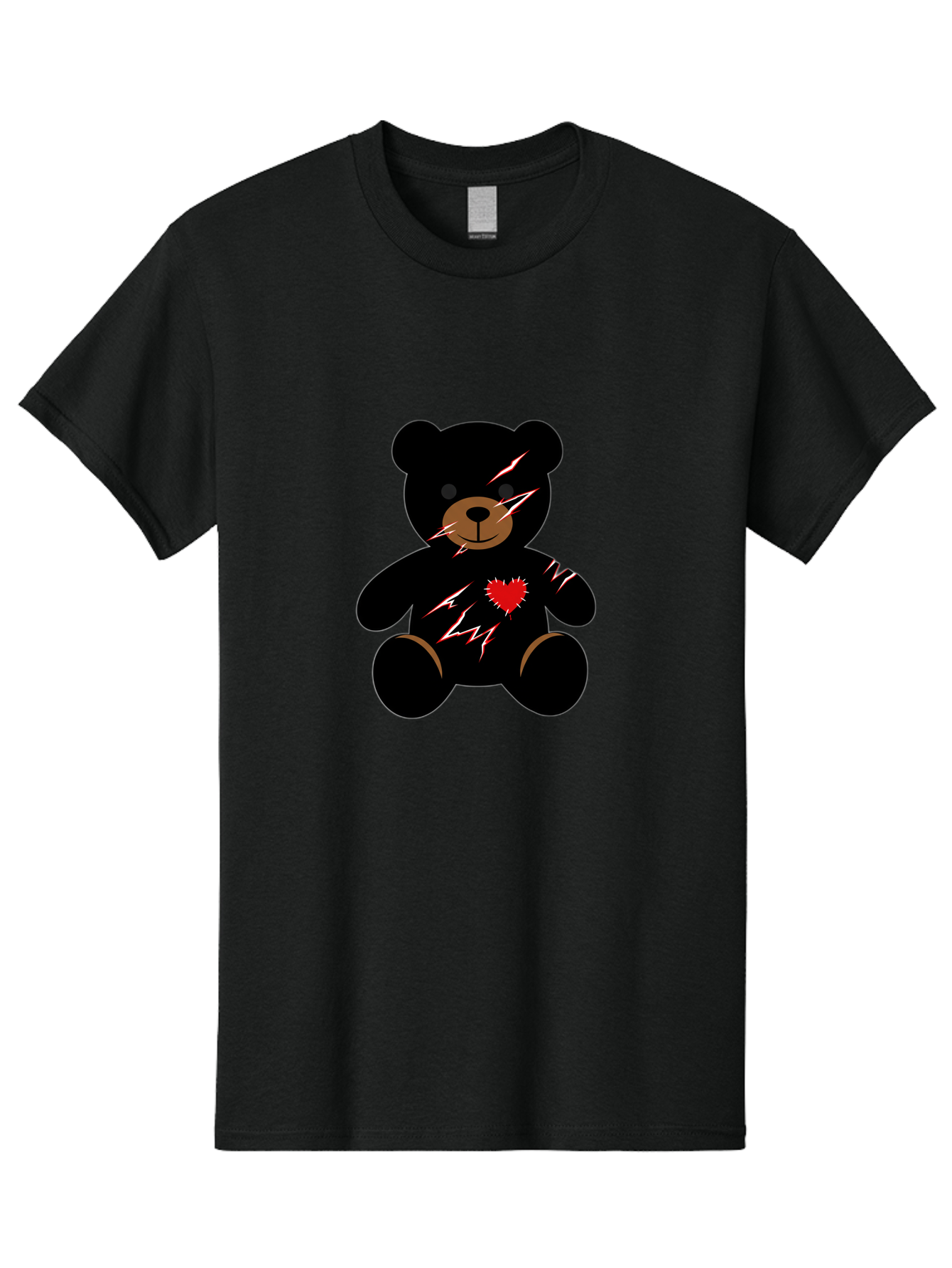 Teddy-With-Electrical-Stitches Men'S Graphic Tee, 100% Cotton, Comfortable Casual Summer Wear, Machine Washable, Vintage Camera, Old Camera, Antique Camera, Black Camera, Classic Photography, Photography Equipment, Nostalgic Device, Bal482