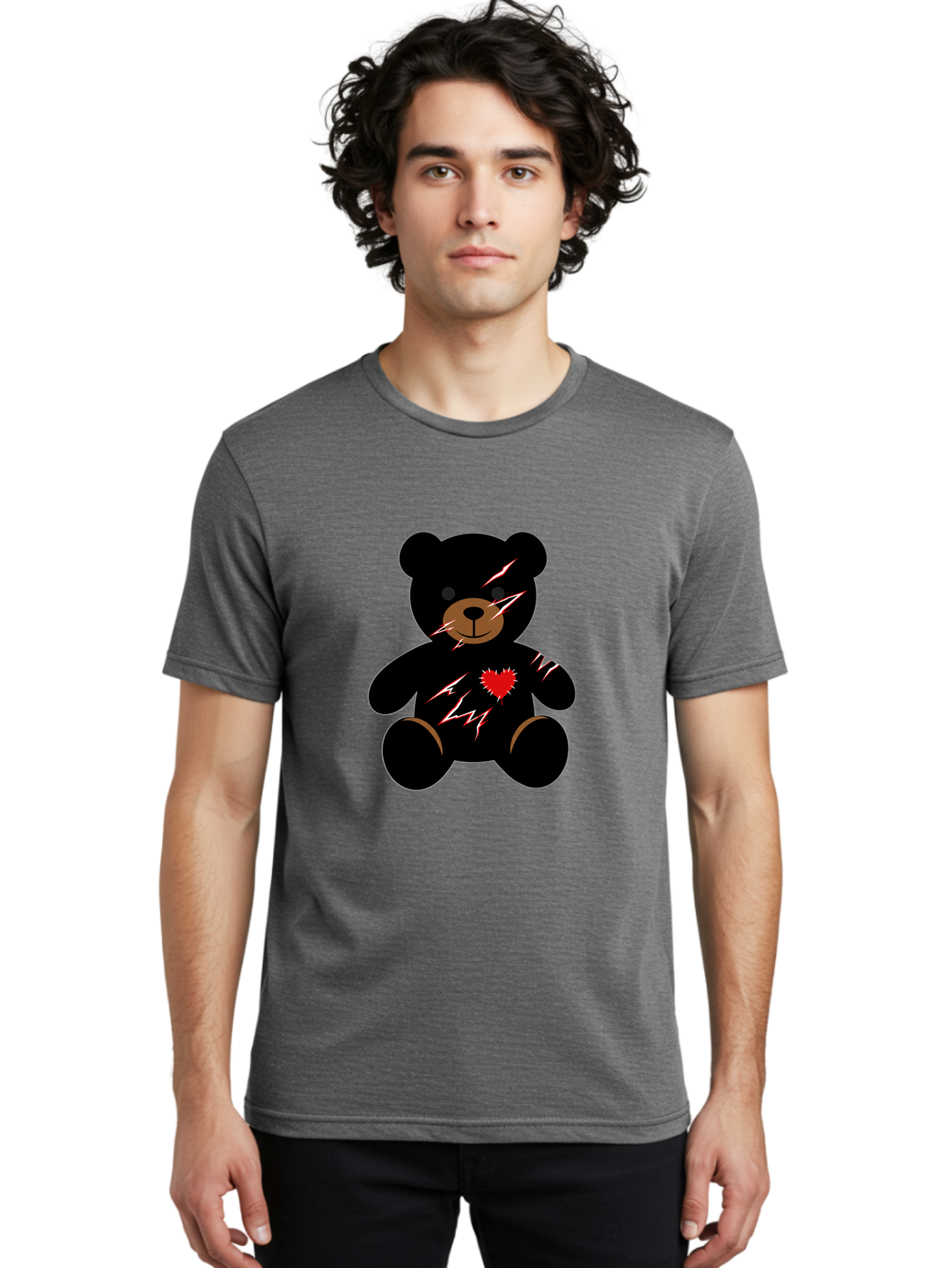 Teddy-With-Electrical-Stitches Men'S Graphic Tee, 100% Cotton, Comfortable Casual Summer Wear, Machine Washable, Vintage Camera, Old Camera, Antique Camera, Black Camera, Classic Photography, Photography Equipment, Nostalgic Device, Bal482