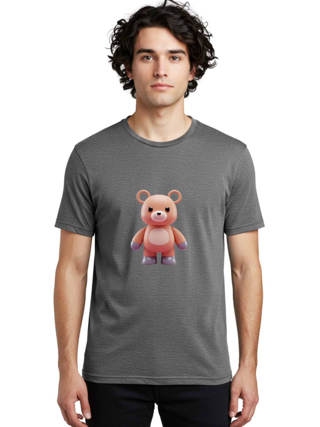 Teddy Men'S Graphic Tee, 100% Cotton, Comfortable Casual Summer Wear, Machine Washable, Vintage Camera, Old Camera, Antique Camera, Black Camera, Classic Photography, Photography Equipment, Nostalgic Device, Film Camera, Camera Art Bal483