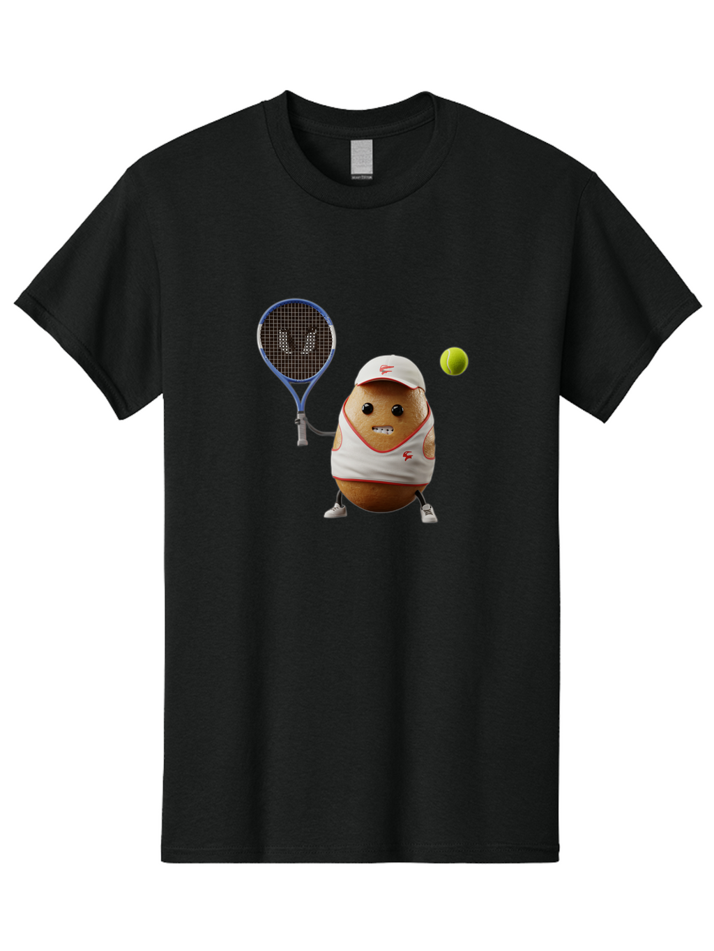 Tennis-Potato Men'S Graphic Tee, 100% Cotton, Comfortable Casual Summer Wear, Machine Washable, Vintage Camera, Old Camera, Antique Camera, Black Camera, Classic Photography, Photography Equipment, Nostalgic Device, Film Camera, Camera Art Bal484