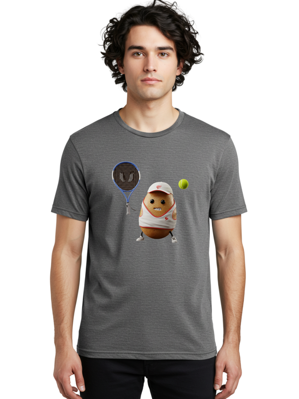 Tennis-Potato Men'S Graphic Tee, 100% Cotton, Comfortable Casual Summer Wear, Machine Washable, Vintage Camera, Old Camera, Antique Camera, Black Camera, Classic Photography, Photography Equipment, Nostalgic Device, Film Camera, Camera Art Bal484