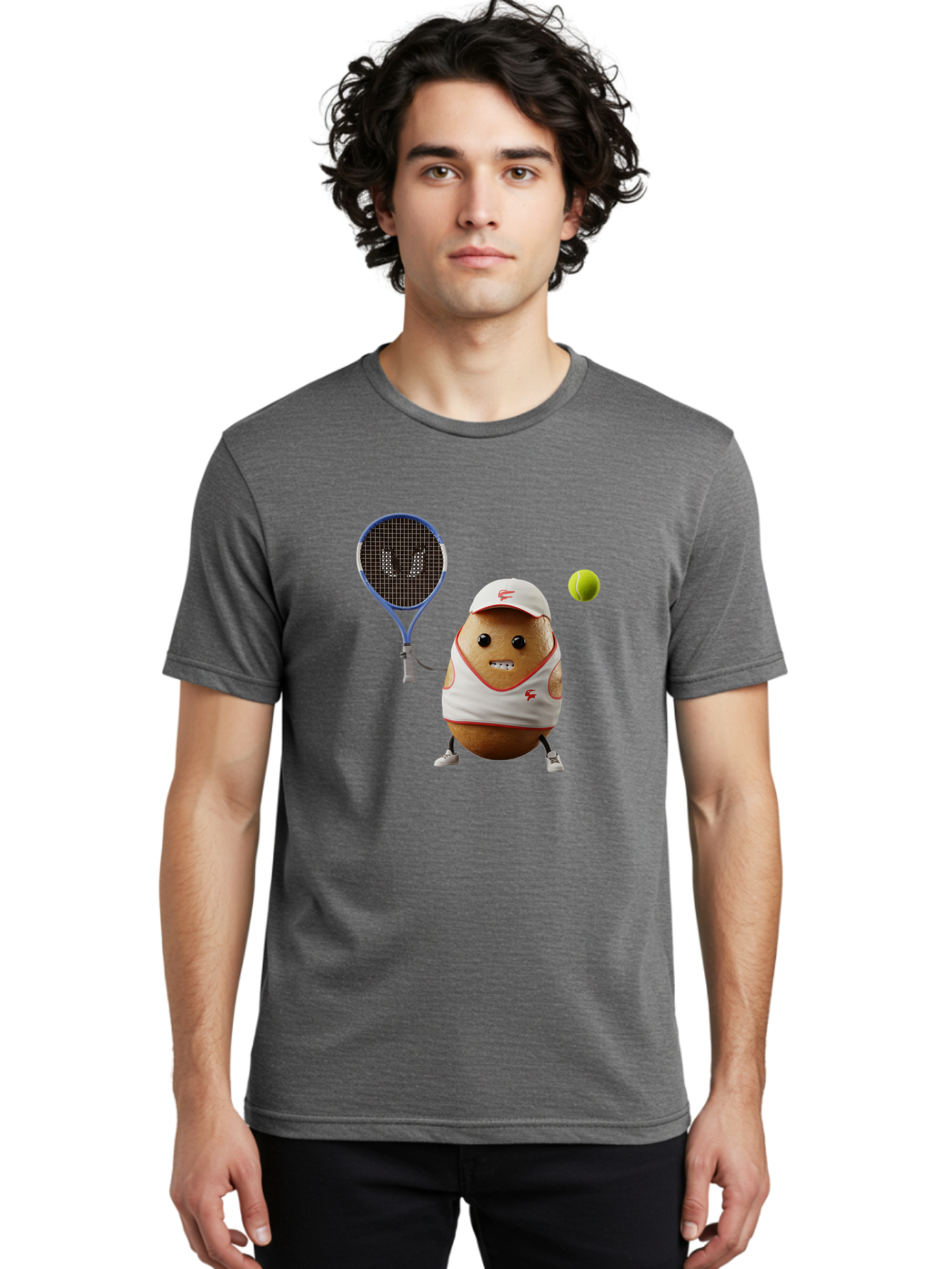 Tennis-Potato Men'S Graphic Tee, 100% Cotton, Comfortable Casual Summer Wear, Machine Washable, Vintage Camera, Old Camera, Antique Camera, Black Camera, Classic Photography, Photography Equipment, Nostalgic Device, Film Camera, Camera Art Bal484