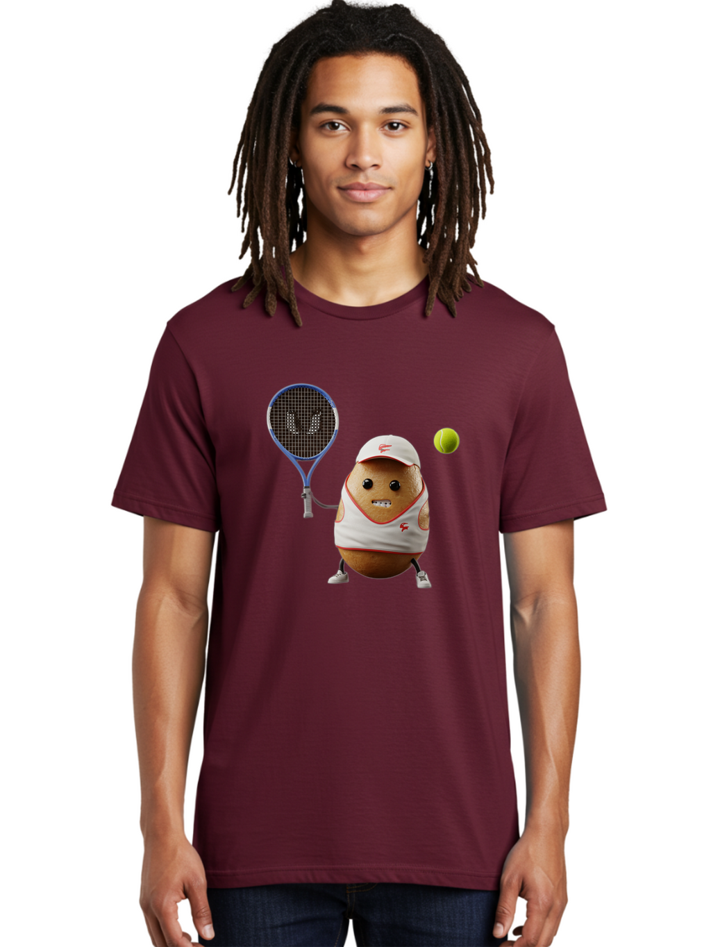Tennis-Potato Men'S Graphic Tee, 100% Cotton, Comfortable Casual Summer Wear, Machine Washable, Vintage Camera, Old Camera, Antique Camera, Black Camera, Classic Photography, Photography Equipment, Nostalgic Device, Film Camera, Camera Art Bal484