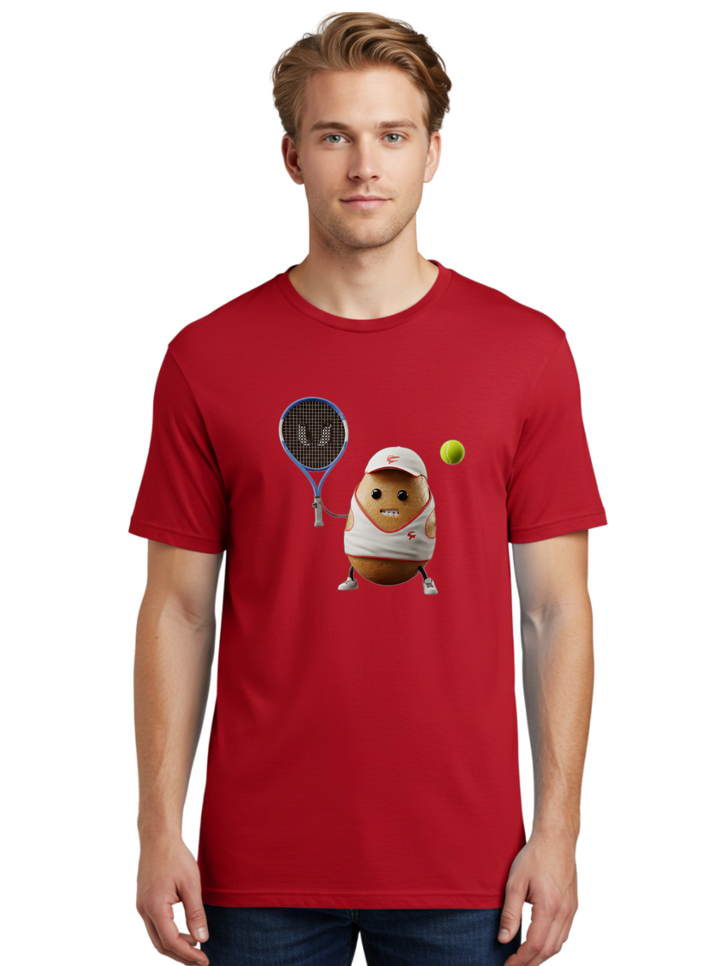 Tennis-Potato Men'S Graphic Tee, 100% Cotton, Comfortable Casual Summer Wear, Machine Washable, Vintage Camera, Old Camera, Antique Camera, Black Camera, Classic Photography, Photography Equipment, Nostalgic Device, Film Camera, Camera Art Bal484