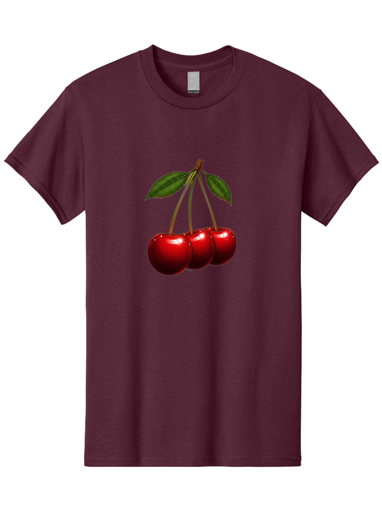 Three-Cherries-1 Men'S Graphic Tee, 100% Cotton, Comfortable Casual Summer Wear, Machine Washable, Vintage Camera, Old Camera, Antique Camera, Black Camera, Classic Photography, Photography Equipment, Nostalgic Device, Film Camera, Camera Art Bal486