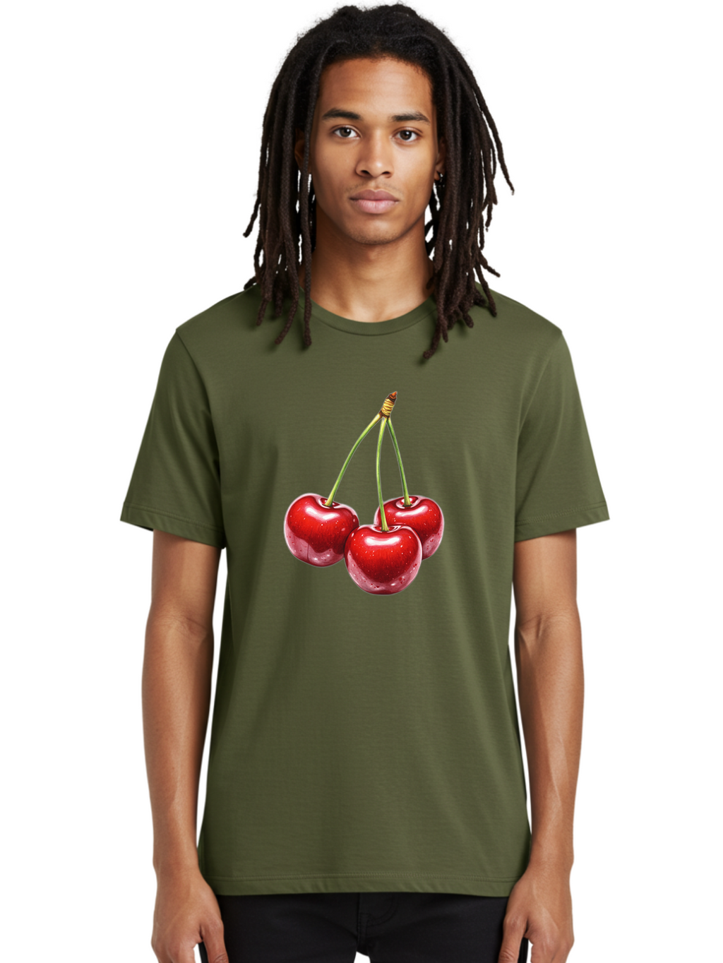 Three-Cherries Men'S Graphic Tee, 100% Cotton, Comfortable Casual Summer Wear, Machine Washable, Vintage Camera, Old Camera, Antique Camera, Black Camera, Classic Photography, Photography Equipment, Nostalgic Device, Film Camera, Camera Art Bal487