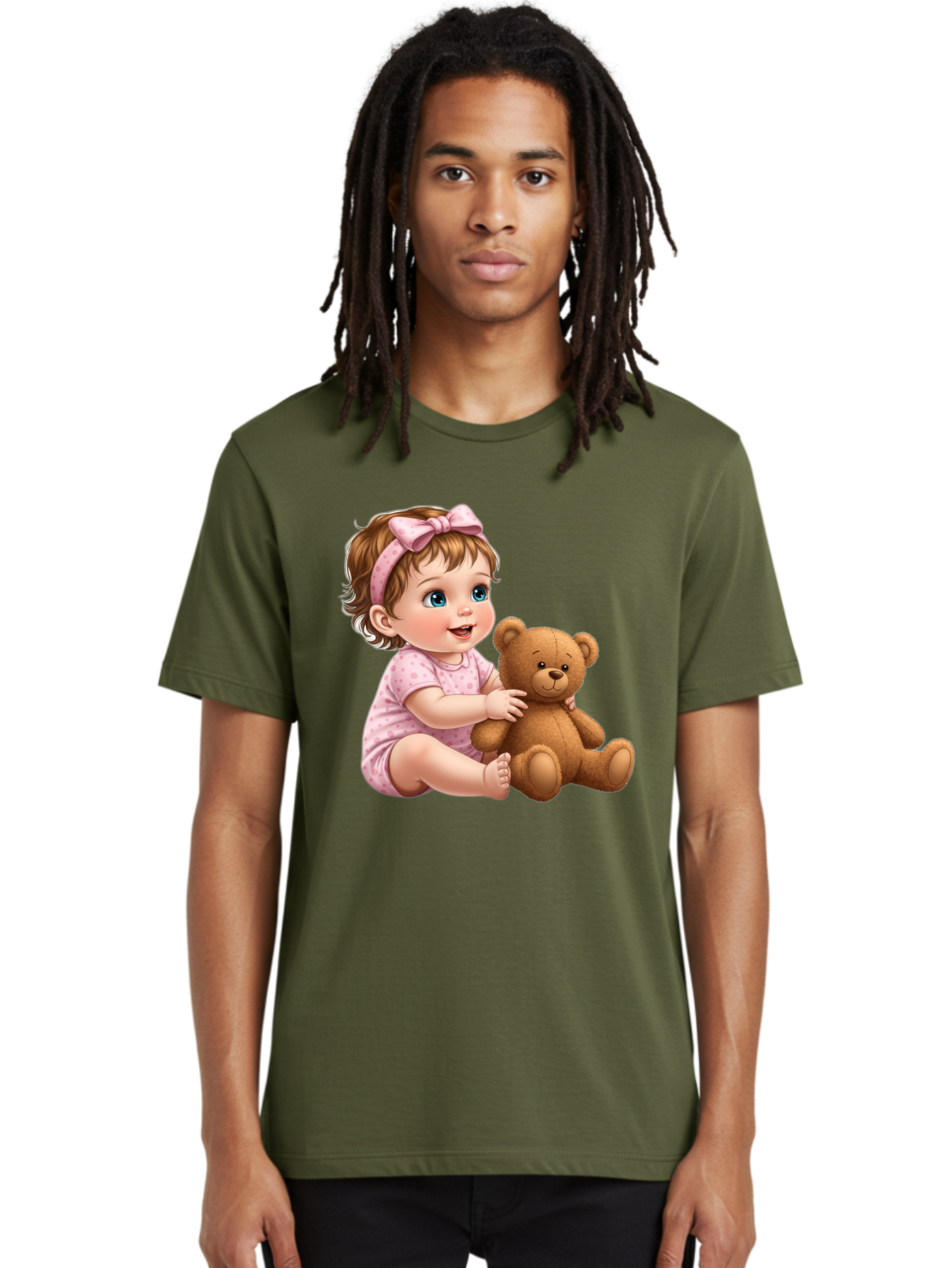 Toddler-Girl-Hugging-Teddy Men'S Graphic Tee, 100% Cotton, Comfortable Casual Summer Wear, Machine Washable, Vintage Camera, Old Camera, Antique Camera, Black Camera, Classic Photography, Photography Equipment, Nostalgic Device, Film Camera, Bal494