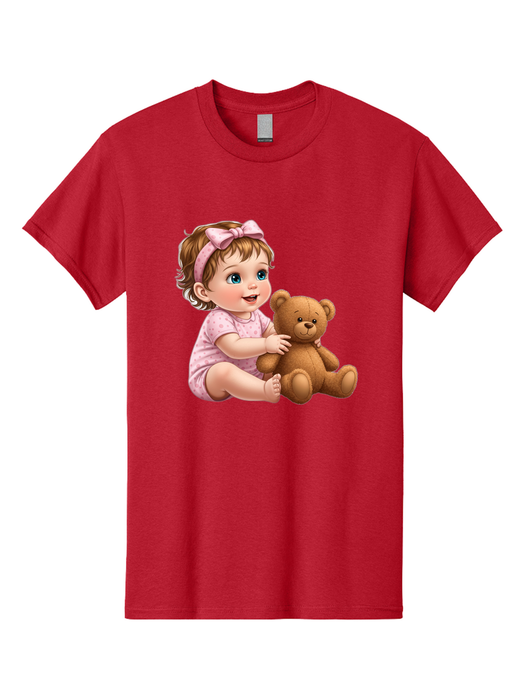Toddler-Girl-Hugging-Teddy Men'S Graphic Tee, 100% Cotton, Comfortable Casual Summer Wear, Machine Washable, Vintage Camera, Old Camera, Antique Camera, Black Camera, Classic Photography, Photography Equipment, Nostalgic Device, Film Camera, Bal494