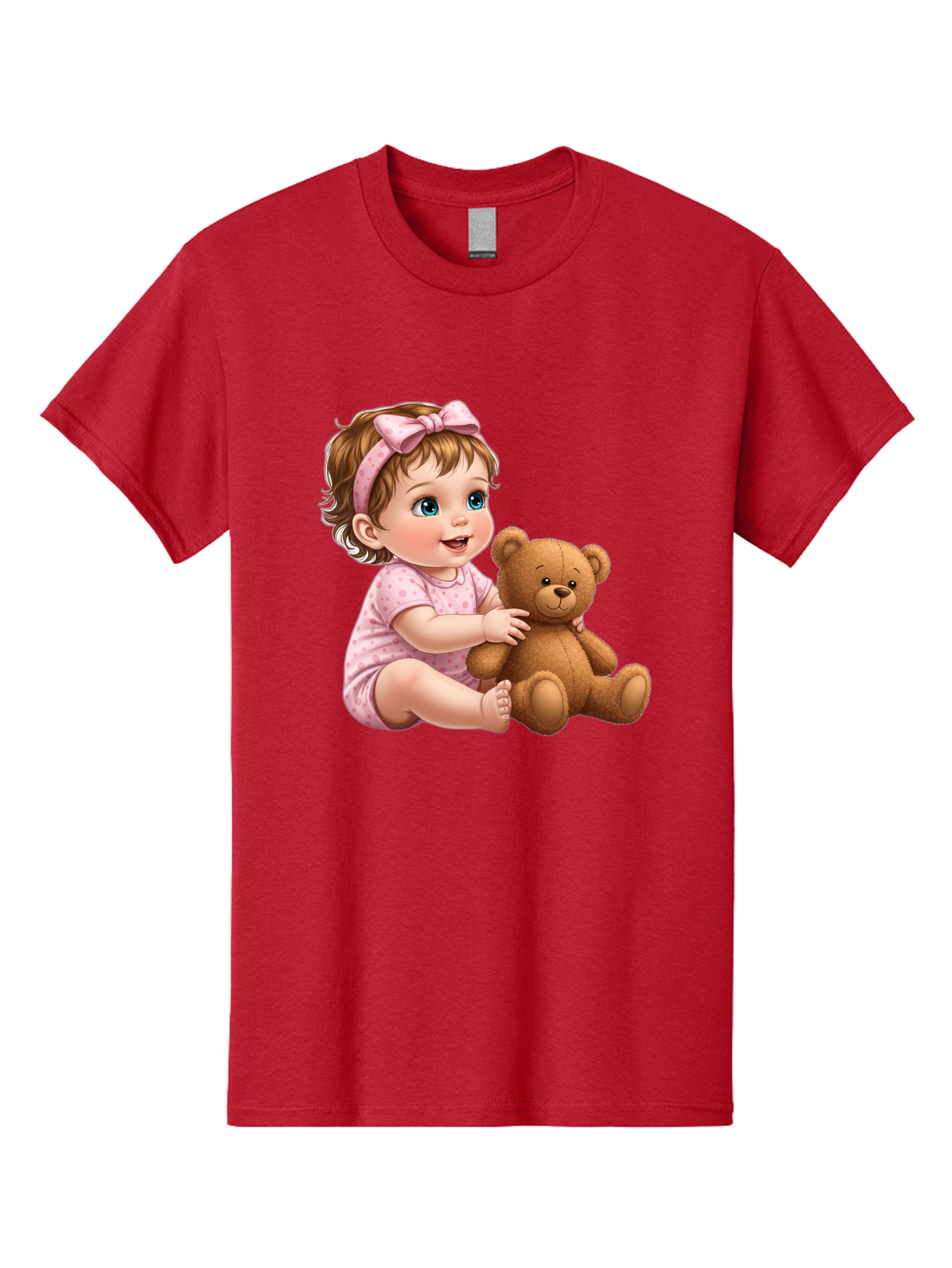 Toddler-Girl-Hugging-Teddy Men'S Graphic Tee, 100% Cotton, Comfortable Casual Summer Wear, Machine Washable, Vintage Camera, Old Camera, Antique Camera, Black Camera, Classic Photography, Photography Equipment, Nostalgic Device, Film Camera, Bal494