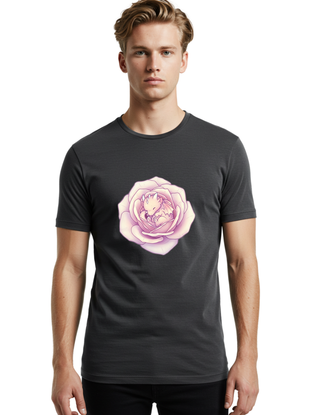 Togepi-In-A-Rose Men'S Graphic Tee, 100% Cotton, Comfortable Casual Summer Wear, Machine Washable, Vintage Camera, Old Camera, Antique Camera, Black Camera, Classic Photography, Photography Equipment, Nostalgic Device, Film Camera, Camera Art Bal496