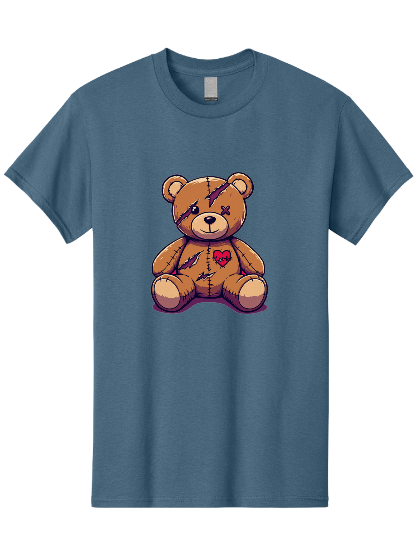 Torn-Teddy-Bear Men'S Graphic Tee, 100% Cotton, Comfortable Casual Summer Wear, Machine Washable, Vintage Camera, Old Camera, Antique Camera, Black Camera, Classic Photography, Photography Equipment, Nostalgic Device, Film Camera, Camera Art Bal497