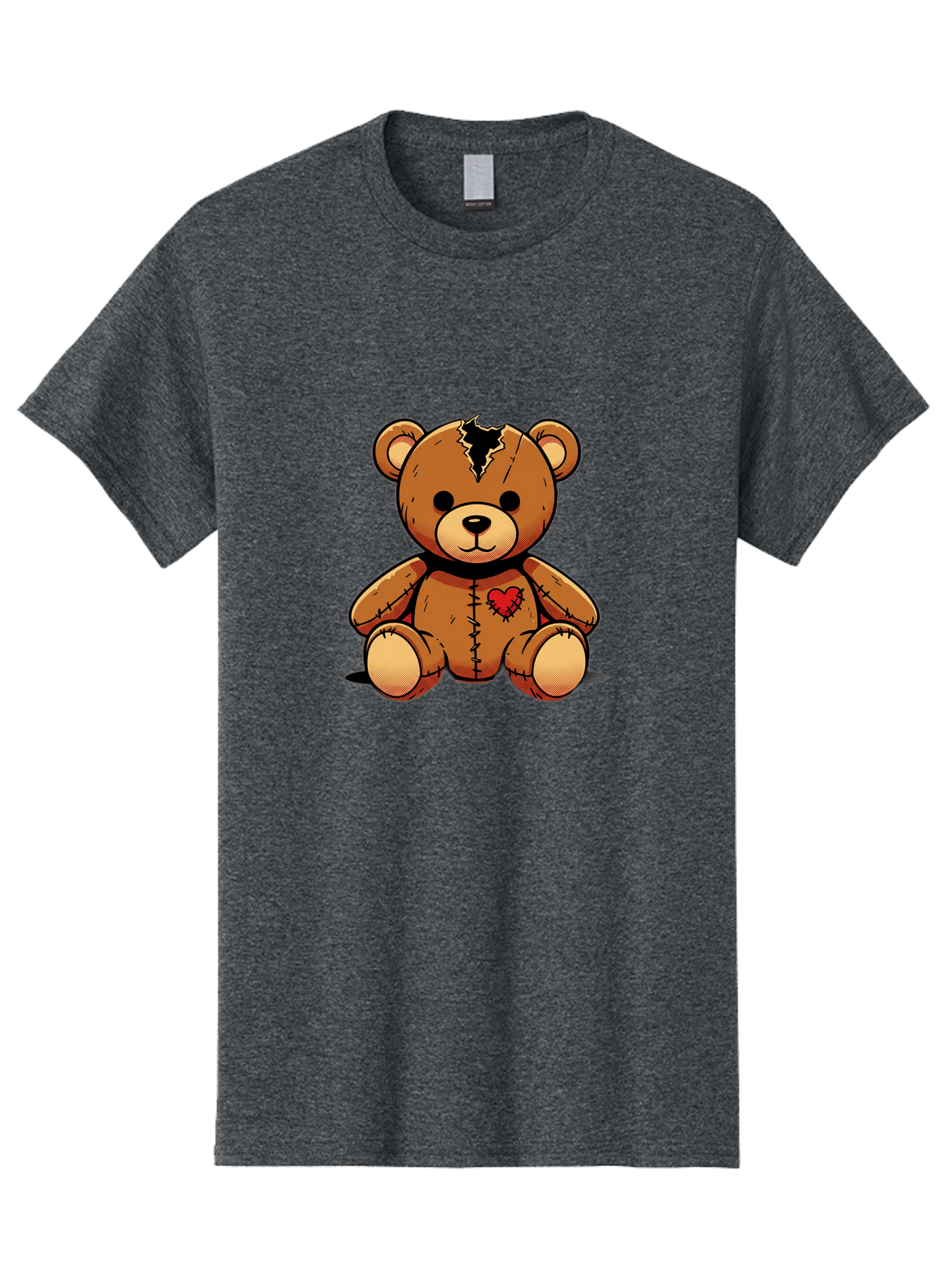 Torn-Teddy Men'S Graphic Tee, 100% Cotton, Comfortable Casual Summer Wear, Machine Washable, Vintage Camera, Old Camera, Antique Camera, Black Camera, Classic Photography, Photography Equipment, Nostalgic Device, Film Camera, Camera Art Bal498