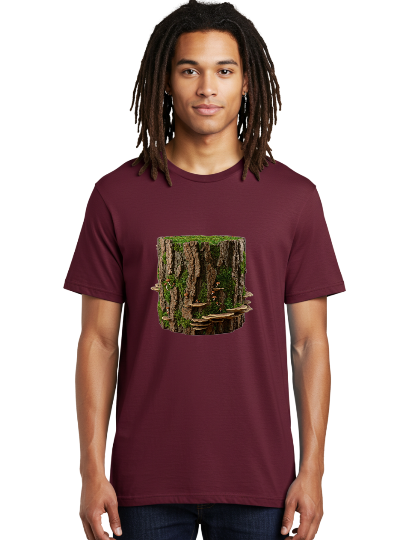 Tree-Stump-1 Men'S Graphic Tee, 100% Cotton, Comfortable Casual Summer Wear, Machine Washable, Vintage Camera, Old Camera, Antique Camera, Black Camera, Classic Photography, Photography Equipment, Nostalgic Device, Film Camera, Camera Art Bal500