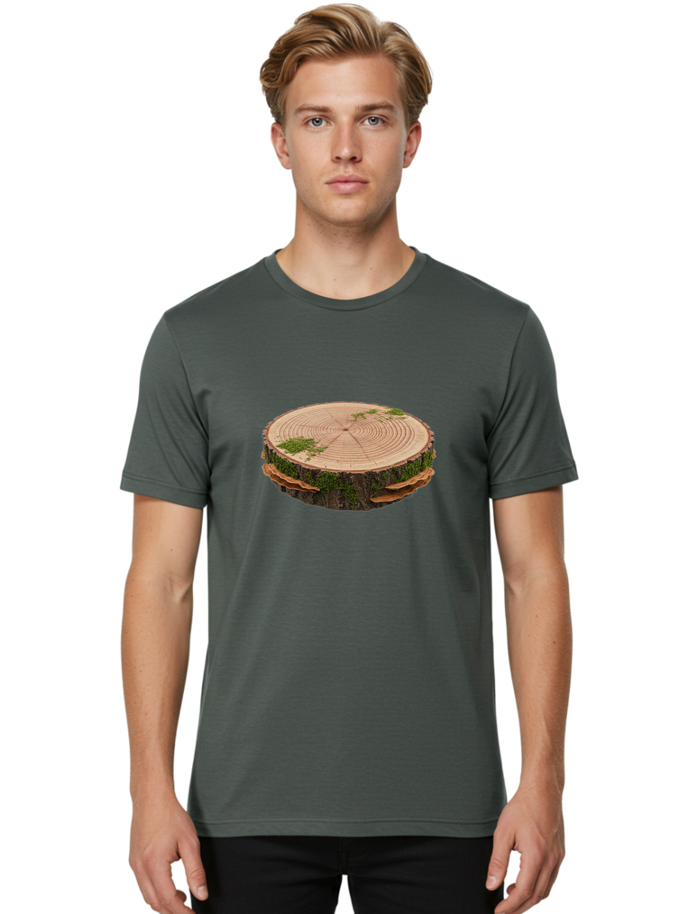 Tree-Stump-3 Men'S Graphic Tee, 100% Cotton, Comfortable Casual Summer Wear, Machine Washable, Vintage Camera, Old Camera, Antique Camera, Black Camera, Classic Photography, Photography Equipment, Nostalgic Device, Film Camera, Camera Art Bal502