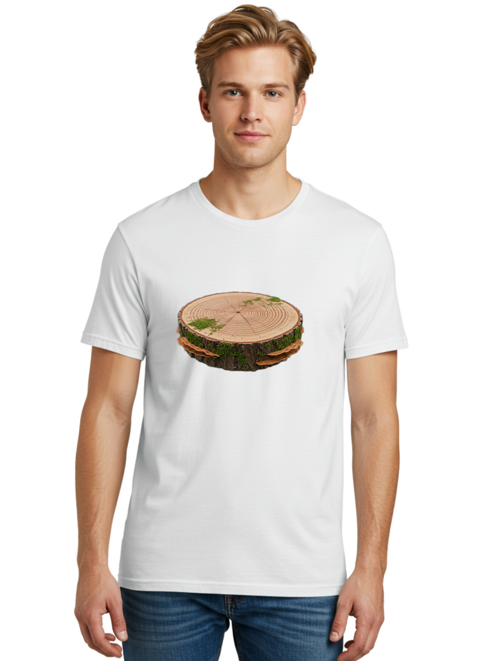 Tree-Stump-3 Men'S Graphic Tee, 100% Cotton, Comfortable Casual Summer Wear, Machine Washable, Vintage Camera, Old Camera, Antique Camera, Black Camera, Classic Photography, Photography Equipment, Nostalgic Device, Film Camera, Camera Art Bal502