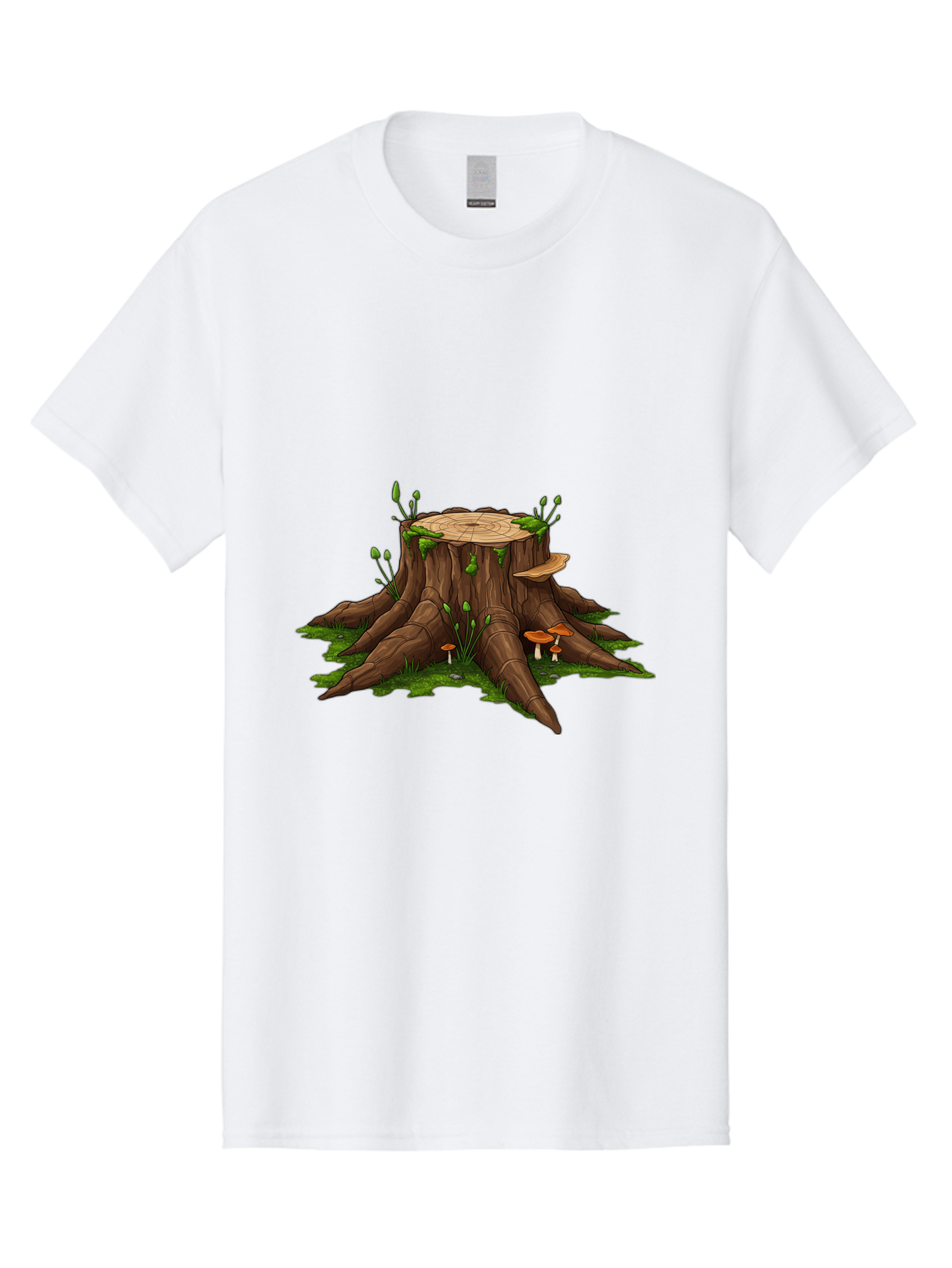 Tree-Stump-Mushrooms Men'S Graphic Tee, 100% Cotton, Comfortable Casual Summer Wear, Machine Washable, Vintage Camera, Old Camera, Antique Camera, Black Camera, Classic Photography, Photography Equipment, Nostalgic Device, Film Camera, Bal503