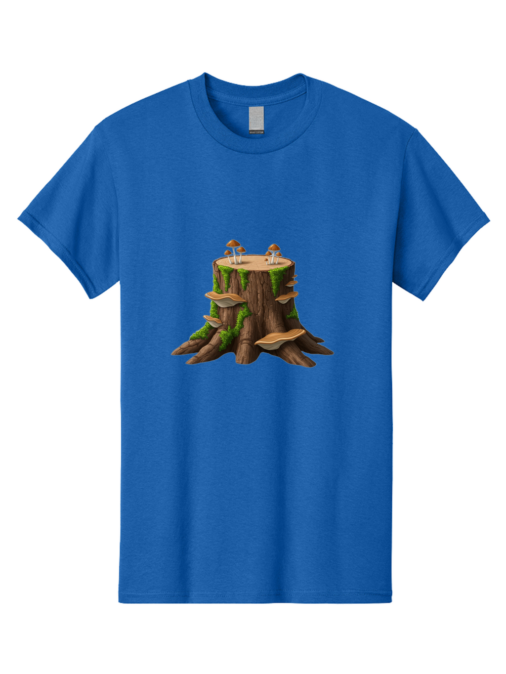 Tree-Stump-With-Mushrooms-3 Men'S Graphic Tee, 100% Cotton, Comfortable Casual Summer Wear, Machine Washable, Vintage Camera, Old Camera, Antique Camera, Black Camera, Classic Photography, Photography Equipment, Nostalgic Device, Film Camera, Bal506