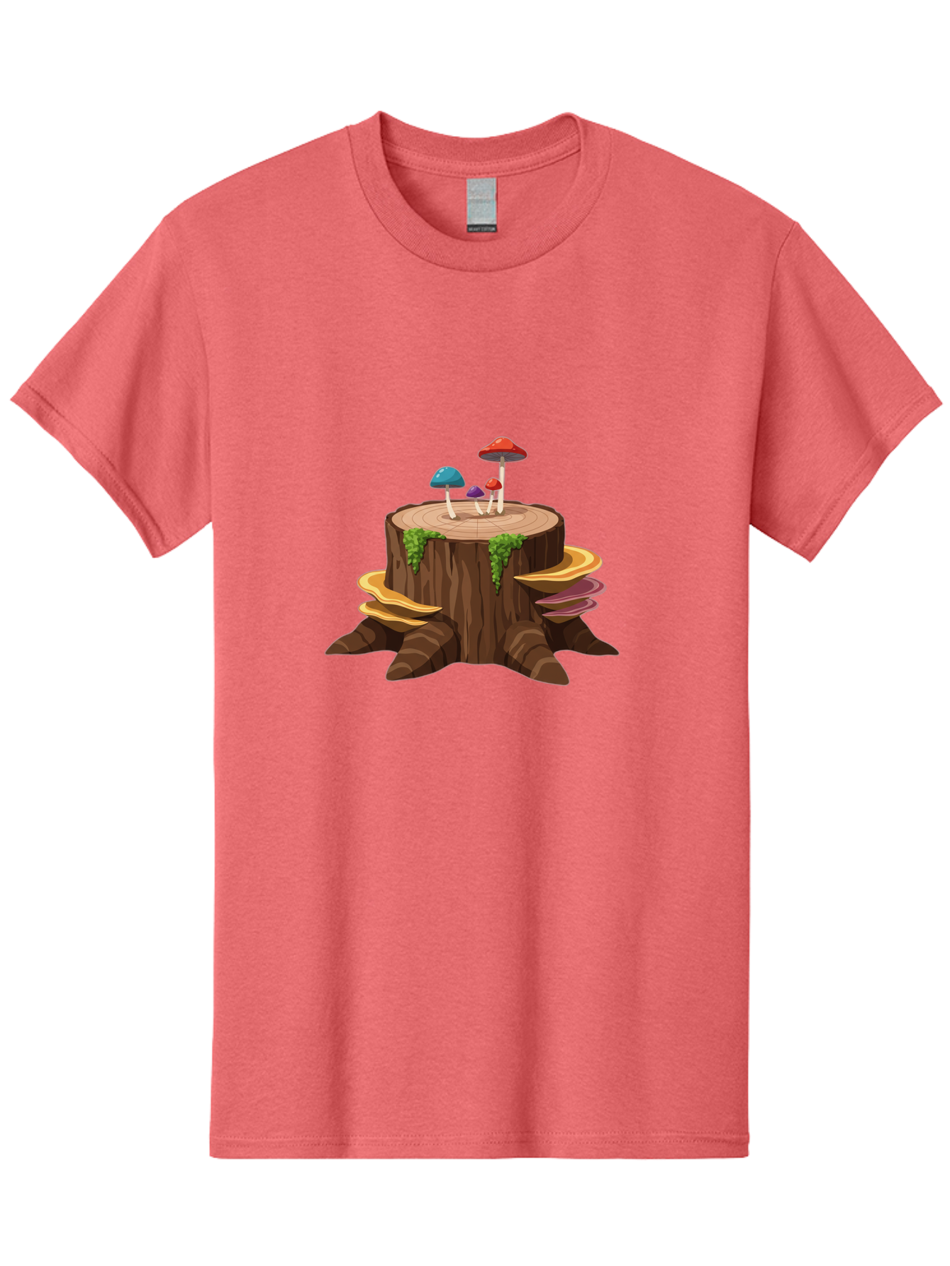 Tree-Stump-With-Mushrooms Men'S Graphic Tee, 100% Cotton, Comfortable Casual Summer Wear, Machine Washable, Vintage Camera, Old Camera, Antique Camera, Black Camera, Classic Photography, Photography Equipment, Nostalgic Device, Film Camera, Bal509