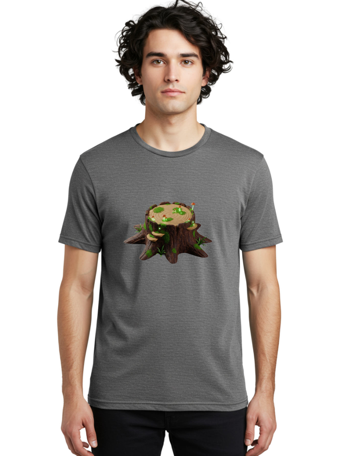 Tree-Stump Men'S Graphic Tee, 100% Cotton, Comfortable Casual Summer Wear, Machine Washable, Vintage Camera, Old Camera, Antique Camera, Black Camera, Classic Photography, Photography Equipment, Nostalgic Device, Film Camera, Camera Art Bal510