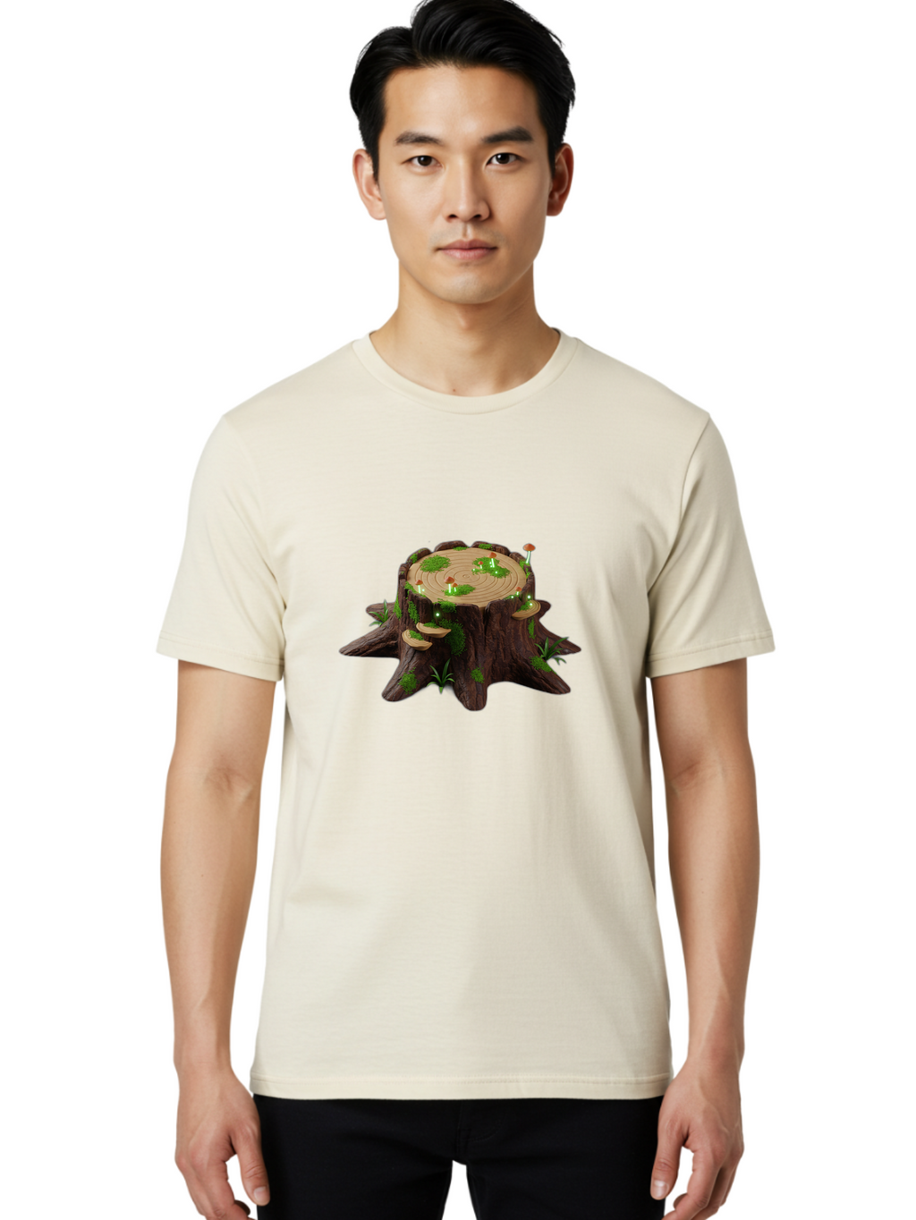 Tree-Stump Men'S Graphic Tee, 100% Cotton, Comfortable Casual Summer Wear, Machine Washable, Vintage Camera, Old Camera, Antique Camera, Black Camera, Classic Photography, Photography Equipment, Nostalgic Device, Film Camera, Camera Art Bal510