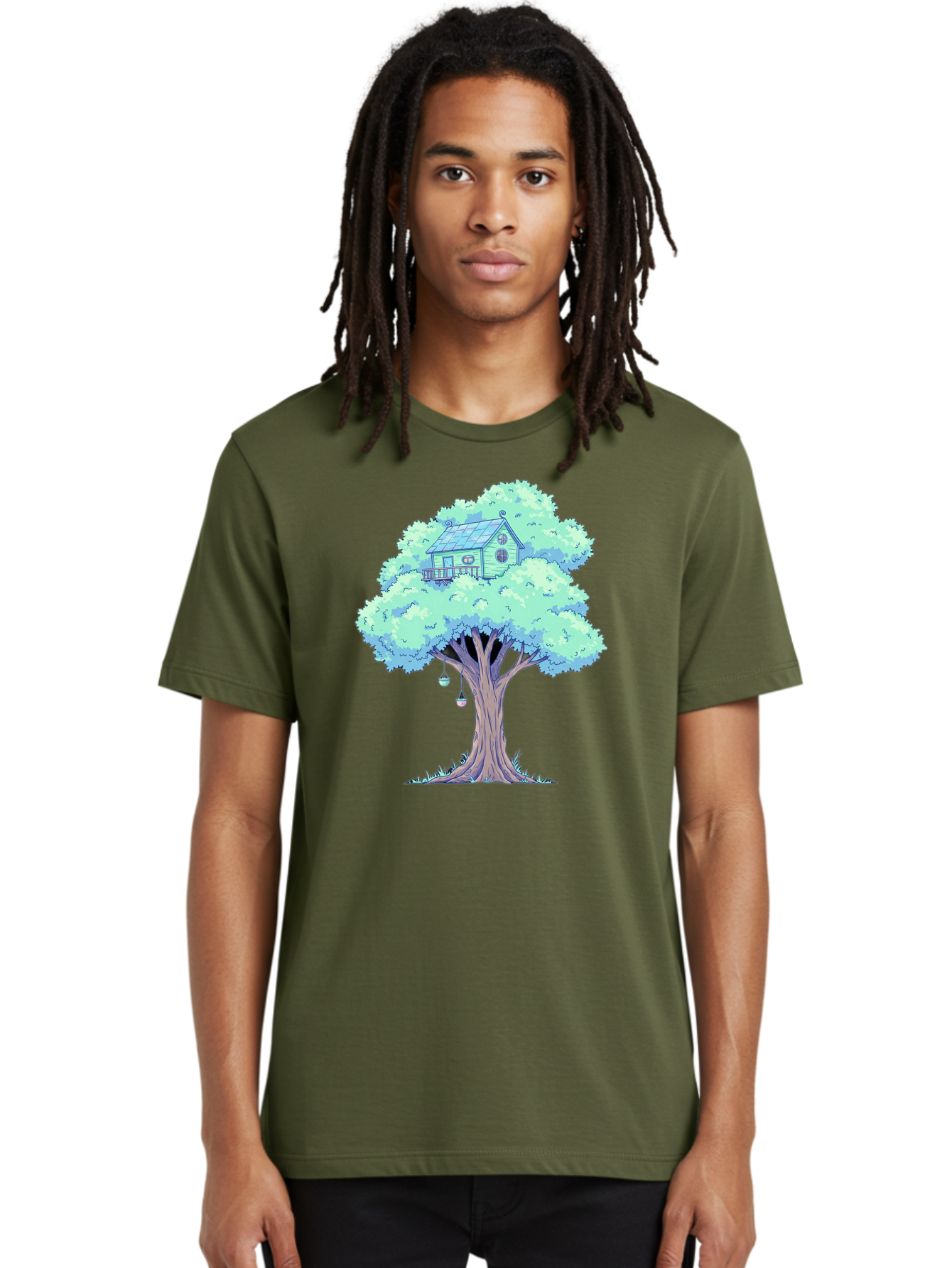 Treehouse Men'S Graphic Tee, 100% Cotton, Comfortable Casual Summer Wear, Machine Washable, Vintage Camera, Old Camera, Antique Camera, Black Camera, Classic Photography, Photography Equipment, Nostalgic Device, Film Camera, Camera Art Bal513