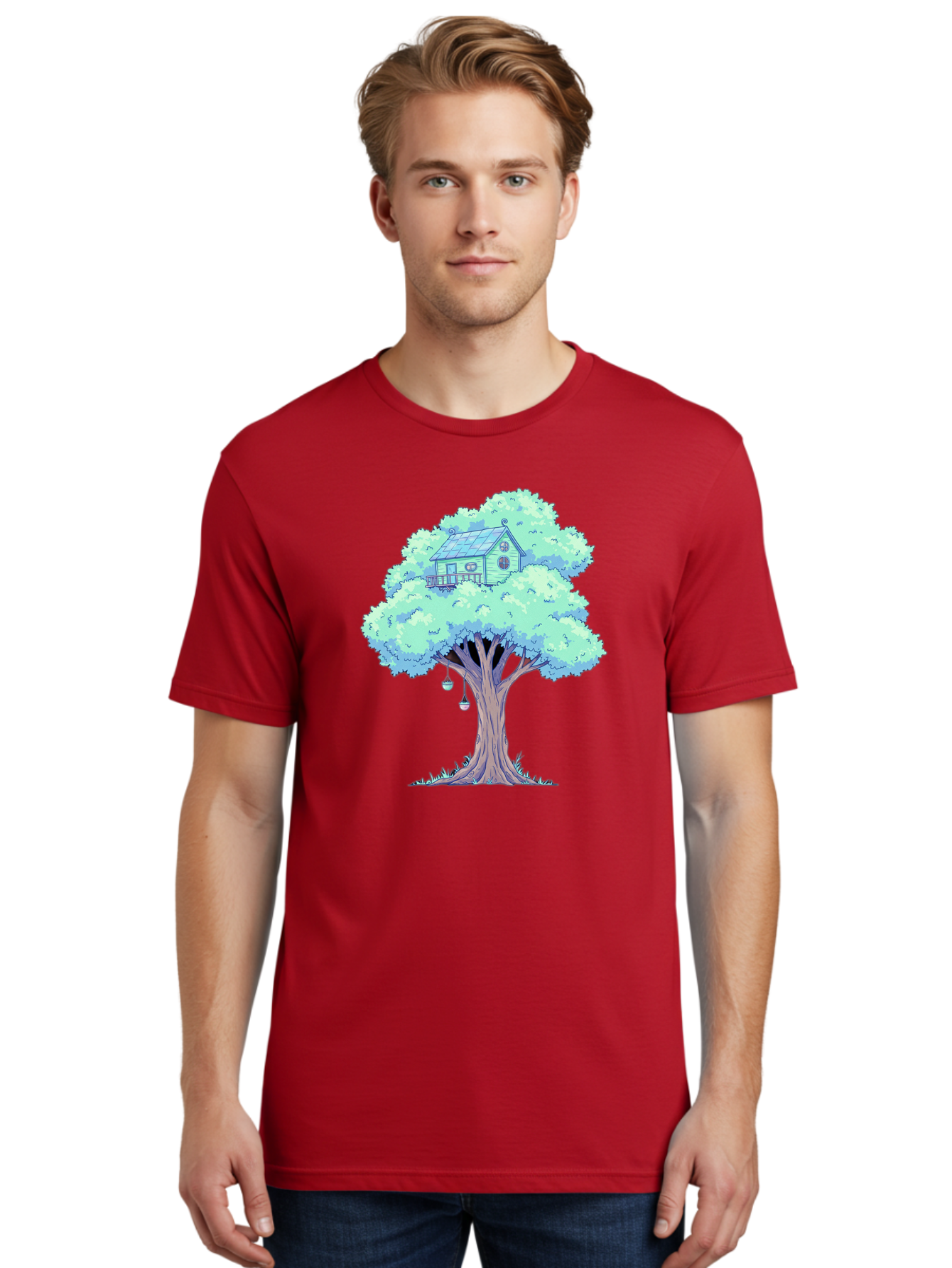 Treehouse Men'S Graphic Tee, 100% Cotton, Comfortable Casual Summer Wear, Machine Washable, Vintage Camera, Old Camera, Antique Camera, Black Camera, Classic Photography, Photography Equipment, Nostalgic Device, Film Camera, Camera Art Bal513