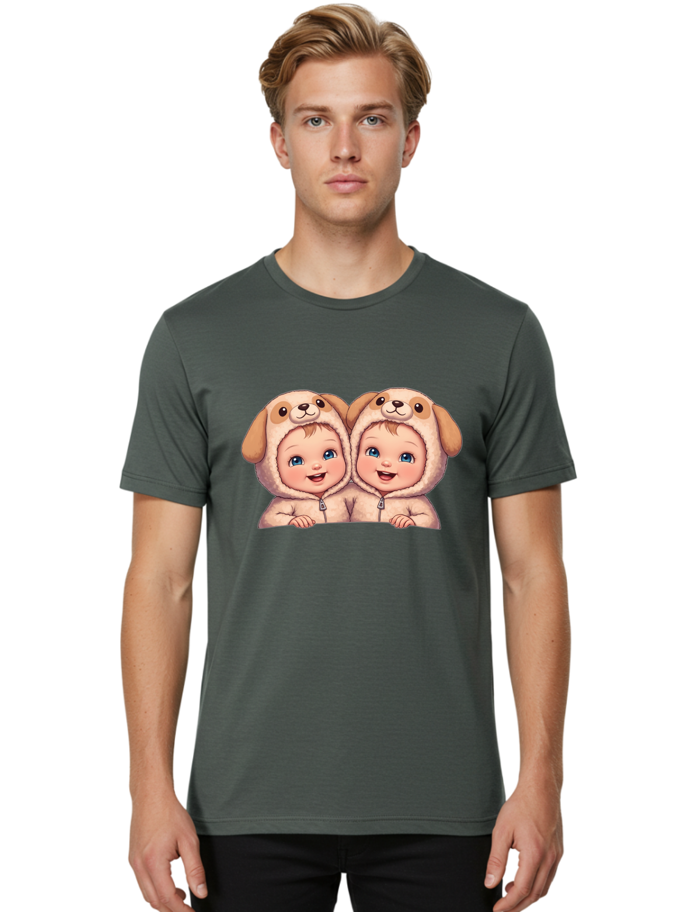 Twin-Babies-Dog-Costume Men'S Graphic Tee, 100% Cotton, Comfortable Casual Summer Wear, Machine Washable, Vintage Camera, Old Camera, Antique Camera, Black Camera, Classic Photography, Photography Equipment, Nostalgic Device, Film Camera, Bal518