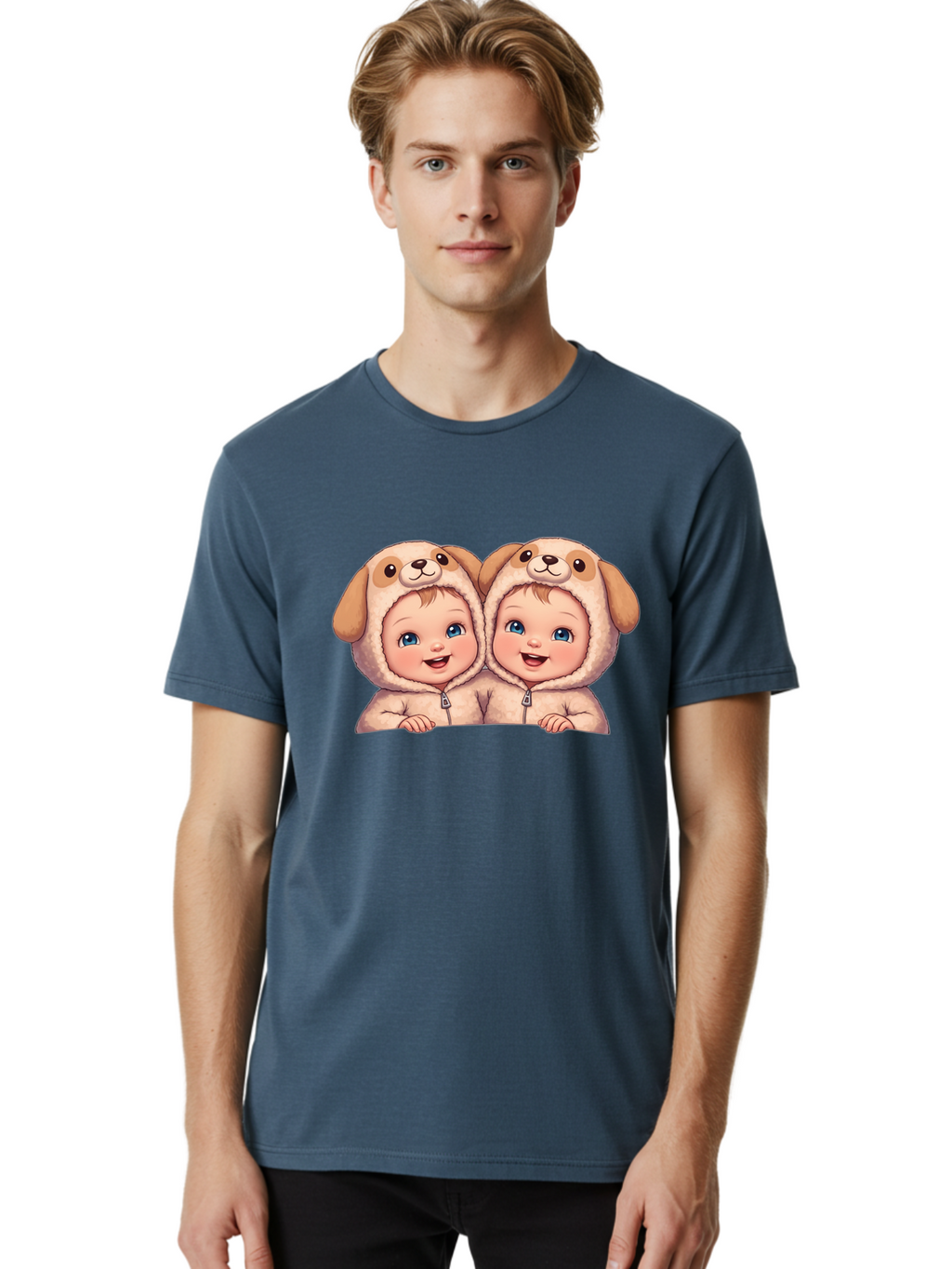 Twin-Babies-Dog-Costume Men'S Graphic Tee, 100% Cotton, Comfortable Casual Summer Wear, Machine Washable, Vintage Camera, Old Camera, Antique Camera, Black Camera, Classic Photography, Photography Equipment, Nostalgic Device, Film Camera, Bal518
