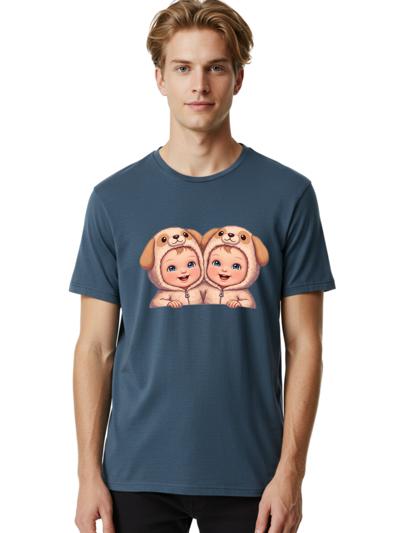 Twin-Babies-Dog-Costume Men'S Graphic Tee, 100% Cotton, Comfortable Casual Summer Wear, Machine Washable, Vintage Camera, Old Camera, Antique Camera, Black Camera, Classic Photography, Photography Equipment, Nostalgic Device, Film Camera, Bal518