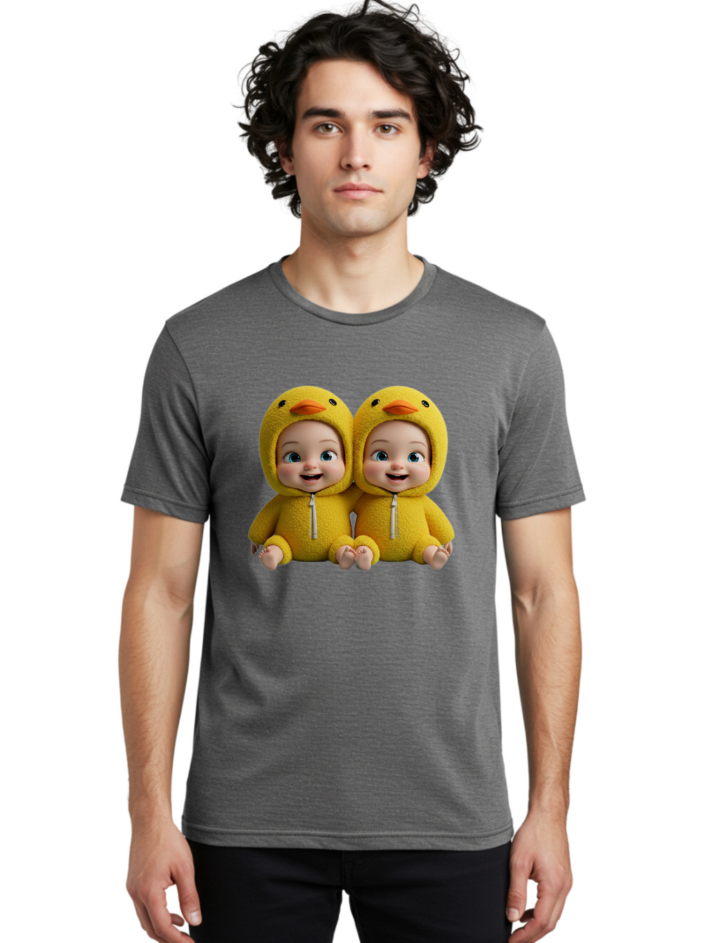 Twin-Babies-In-Duck-Costumes Men'S Graphic Tee, 100% Cotton, Comfortable Casual Summer Wear, Machine Washable, Vintage Camera, Old Camera, Antique Camera, Black Camera, Classic Photography, Photography Equipment, Nostalgic Device, Film Camera, Bal519