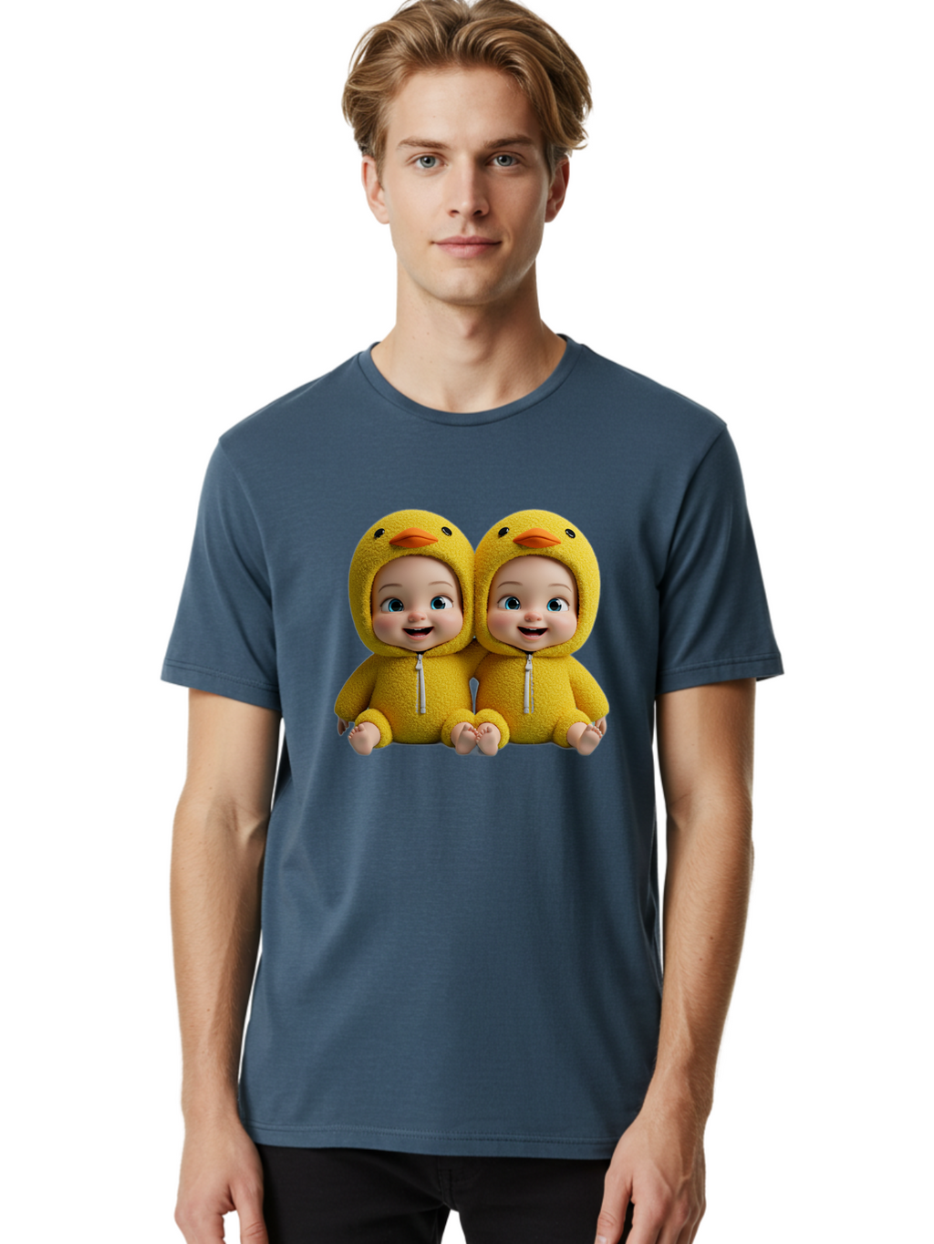 Twin-Babies-In-Duck-Costumes Men'S Graphic Tee, 100% Cotton, Comfortable Casual Summer Wear, Machine Washable, Vintage Camera, Old Camera, Antique Camera, Black Camera, Classic Photography, Photography Equipment, Nostalgic Device, Film Camera, Bal519