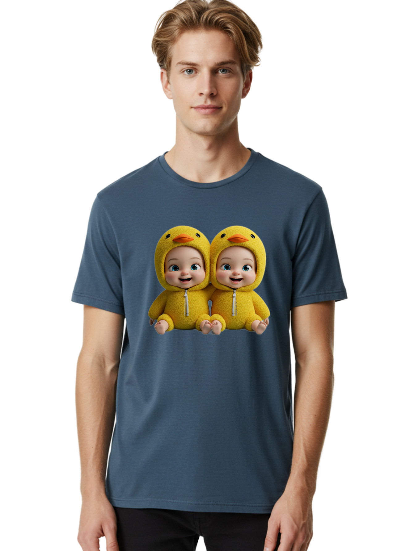 Twin-Babies-In-Duck-Costumes Men'S Graphic Tee, 100% Cotton, Comfortable Casual Summer Wear, Machine Washable, Vintage Camera, Old Camera, Antique Camera, Black Camera, Classic Photography, Photography Equipment, Nostalgic Device, Film Camera, Bal519