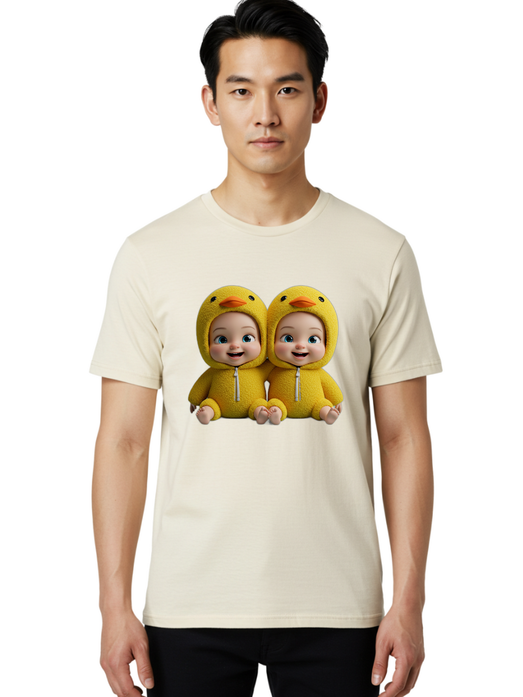 Twin-Babies-In-Duck-Costumes Men'S Graphic Tee, 100% Cotton, Comfortable Casual Summer Wear, Machine Washable, Vintage Camera, Old Camera, Antique Camera, Black Camera, Classic Photography, Photography Equipment, Nostalgic Device, Film Camera, Bal519