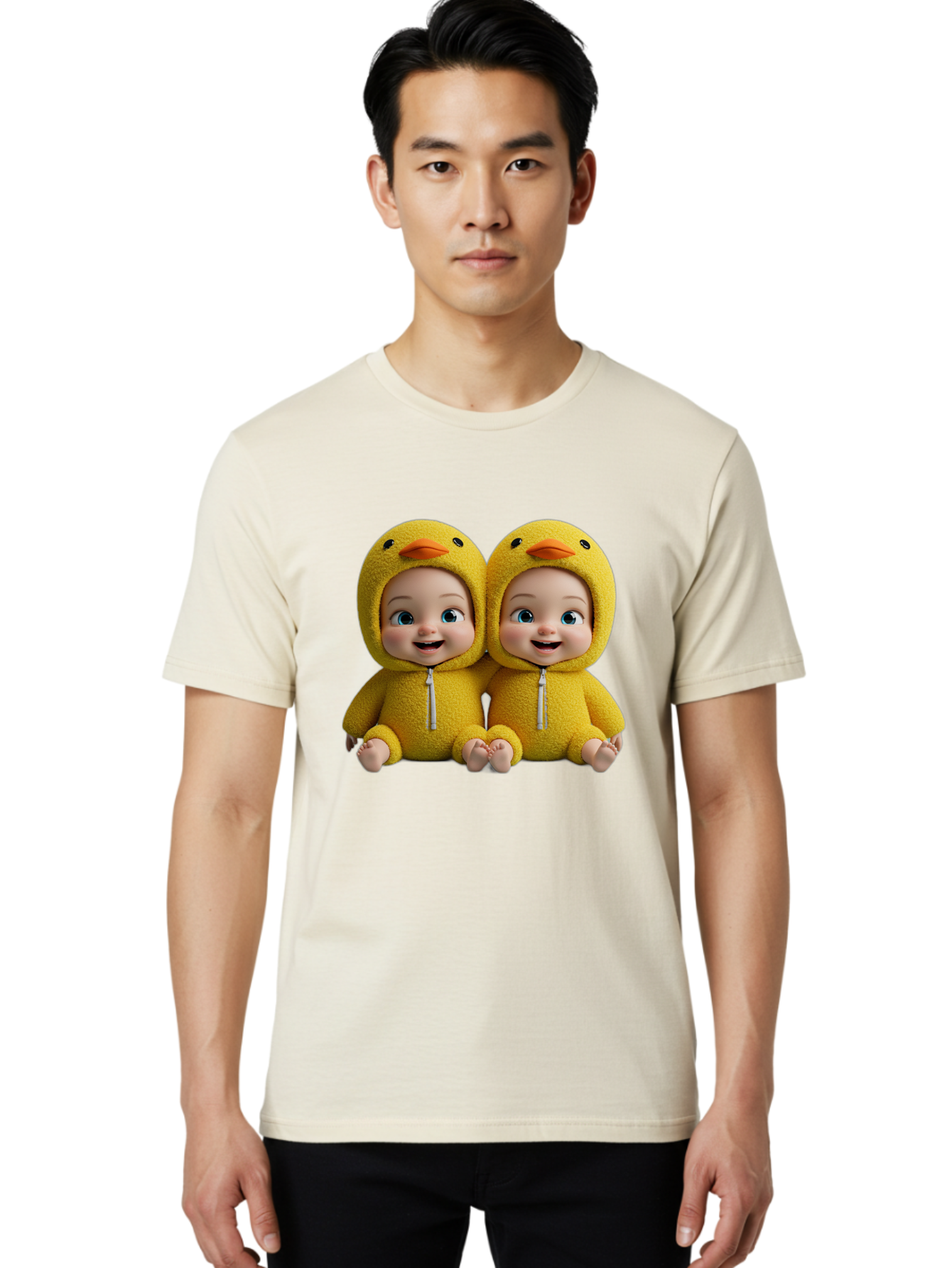 Twin-Babies-In-Duck-Costumes Men'S Graphic Tee, 100% Cotton, Comfortable Casual Summer Wear, Machine Washable, Vintage Camera, Old Camera, Antique Camera, Black Camera, Classic Photography, Photography Equipment, Nostalgic Device, Film Camera, Bal519