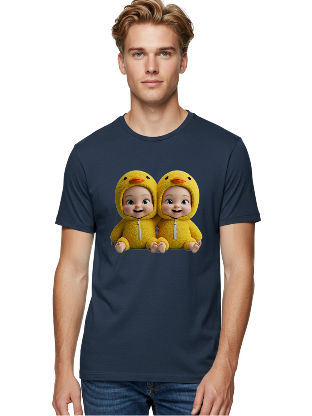 Twin-Babies-In-Duck-Costumes Men'S Graphic Tee, 100% Cotton, Comfortable Casual Summer Wear, Machine Washable, Vintage Camera, Old Camera, Antique Camera, Black Camera, Classic Photography, Photography Equipment, Nostalgic Device, Film Camera, Bal519