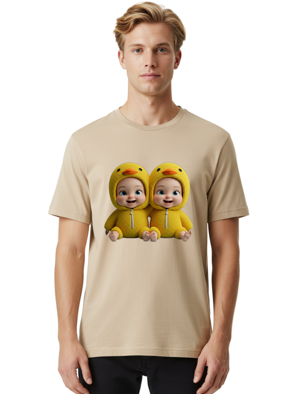 Twin-Babies-In-Duck-Costumes Men'S Graphic Tee, 100% Cotton, Comfortable Casual Summer Wear, Machine Washable, Vintage Camera, Old Camera, Antique Camera, Black Camera, Classic Photography, Photography Equipment, Nostalgic Device, Film Camera, Bal519
