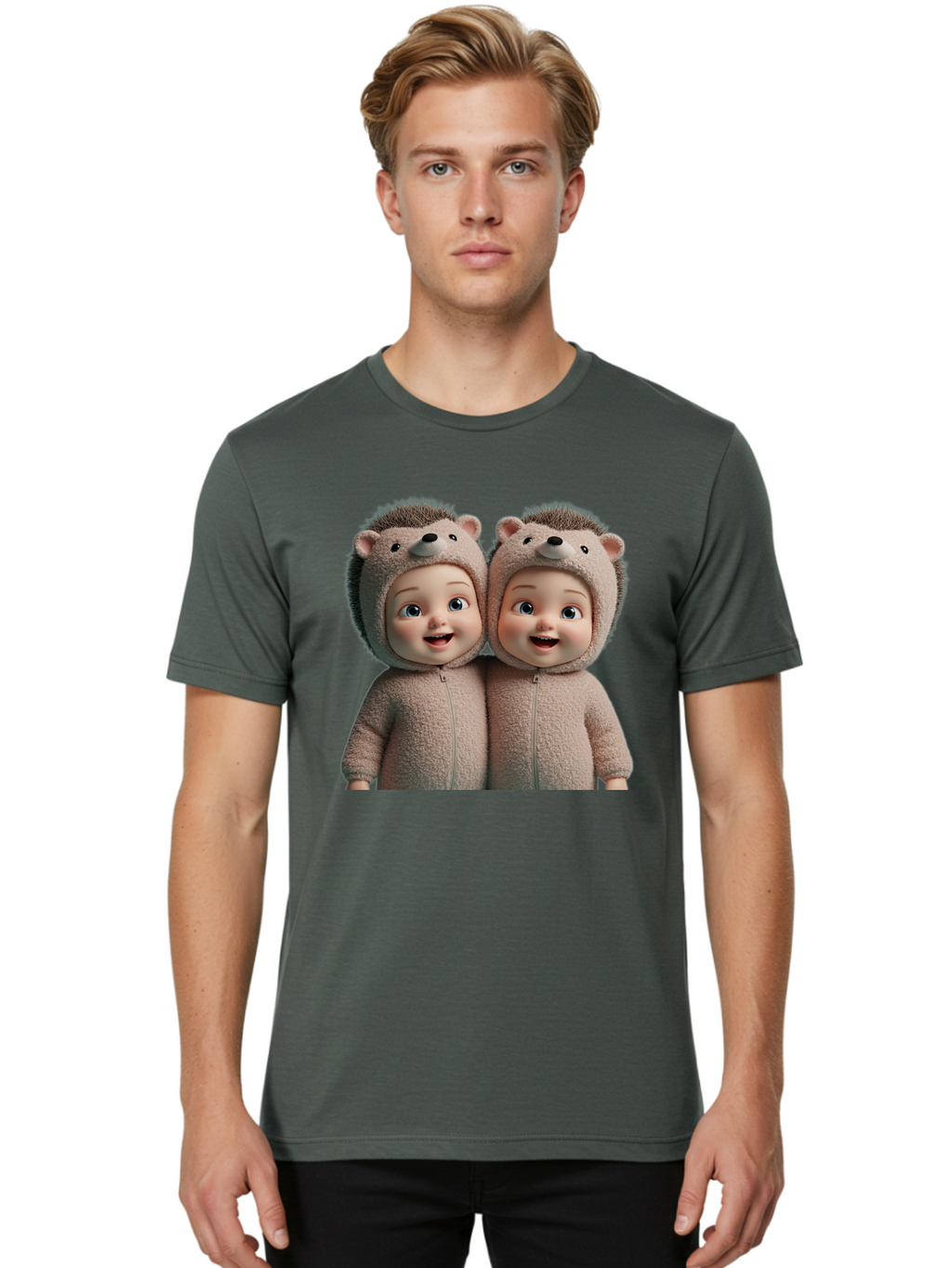 Twin-Babies-In-Hedgehog-Costumes Men'S Graphic Tee, 100% Cotton, Comfortable Casual Summer Wear, Machine Washable, Vintage Camera, Old Camera, Antique Camera, Black Camera, Classic Photography, Photography Equipment, Nostalgic Device, Bal520