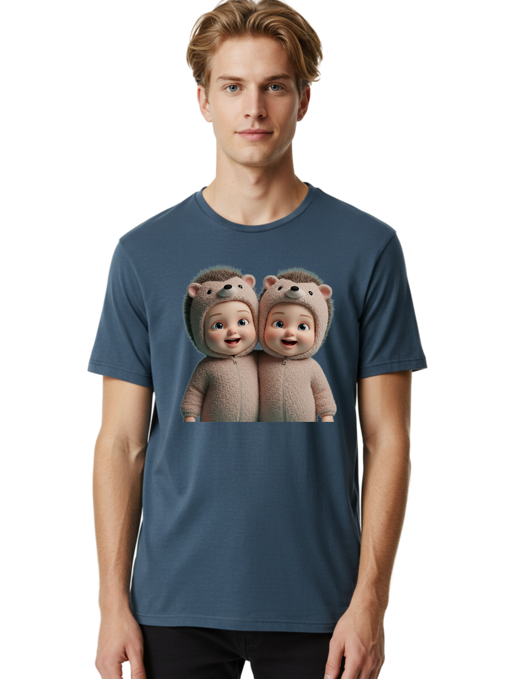 Twin-Babies-In-Hedgehog-Costumes Men'S Graphic Tee, 100% Cotton, Comfortable Casual Summer Wear, Machine Washable, Vintage Camera, Old Camera, Antique Camera, Black Camera, Classic Photography, Photography Equipment, Nostalgic Device, Bal520