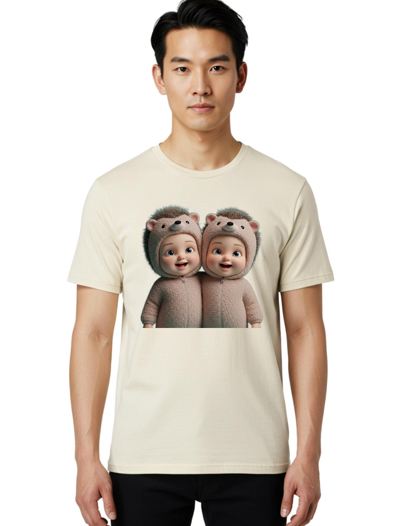Twin-Babies-In-Hedgehog-Costumes Men'S Graphic Tee, 100% Cotton, Comfortable Casual Summer Wear, Machine Washable, Vintage Camera, Old Camera, Antique Camera, Black Camera, Classic Photography, Photography Equipment, Nostalgic Device, Bal520